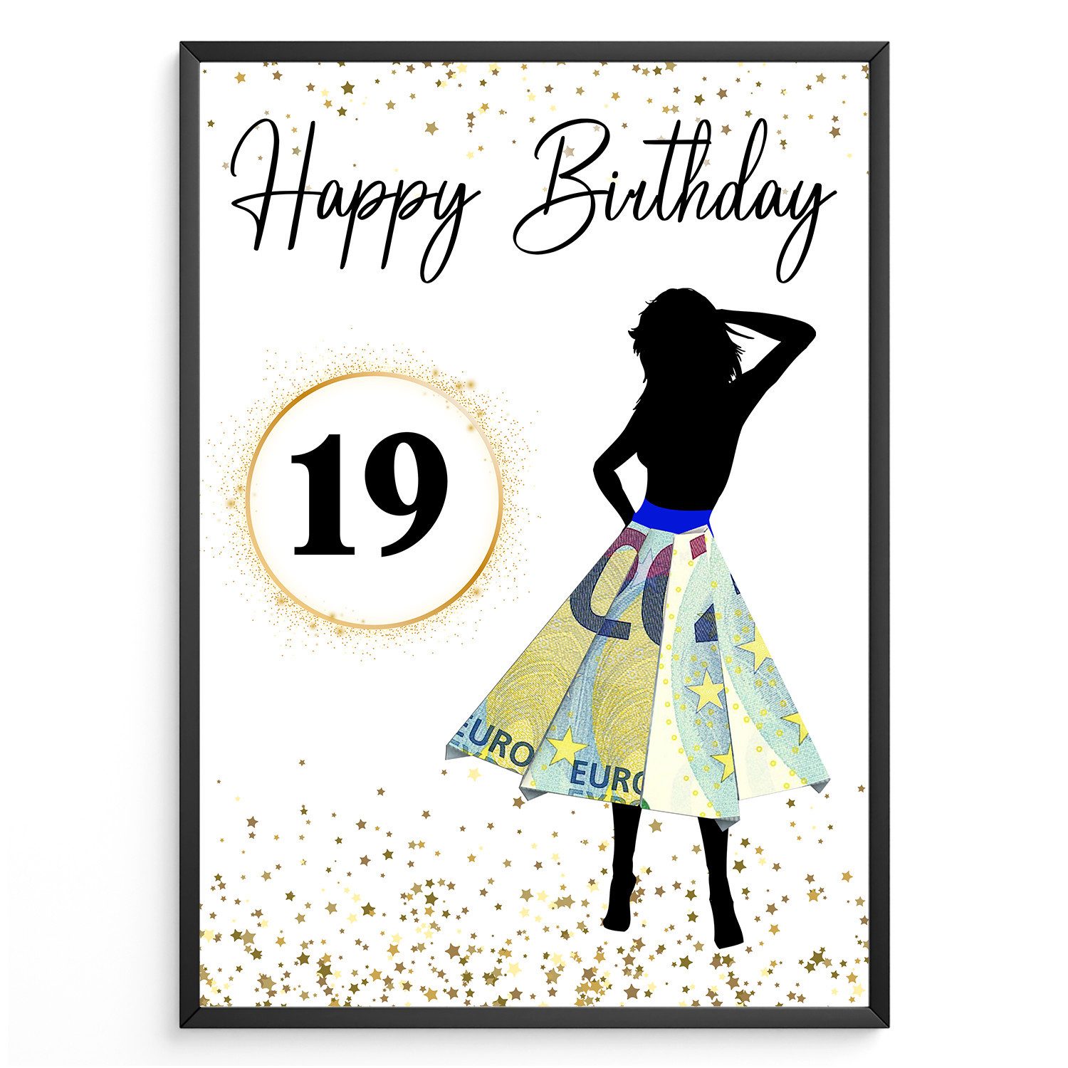 Tigerlino Poster Geburtstag Geldgeschenk Frauen Geburtstagsgeschenk günstig online kaufen