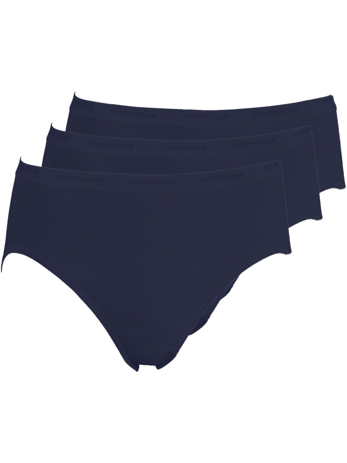 Pompadour Hüftslip 3er Pack Damen Hüftslip Intime (Packung, 3-St) Zwickel