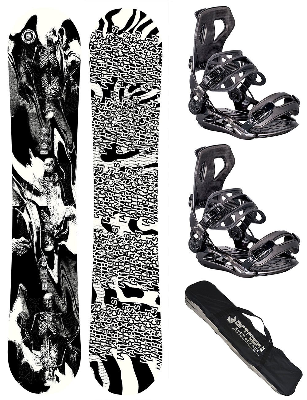Airtracks Snowboard Set Herren Read My Mind Rocker Wide »Mod. 25/26 (Snowboardset Read My Mind Rocker+Master Pro ME+Bag, 3 St., 3er Pack), Board + Bindung Master + SB Bag / 152 157 159 162 cm