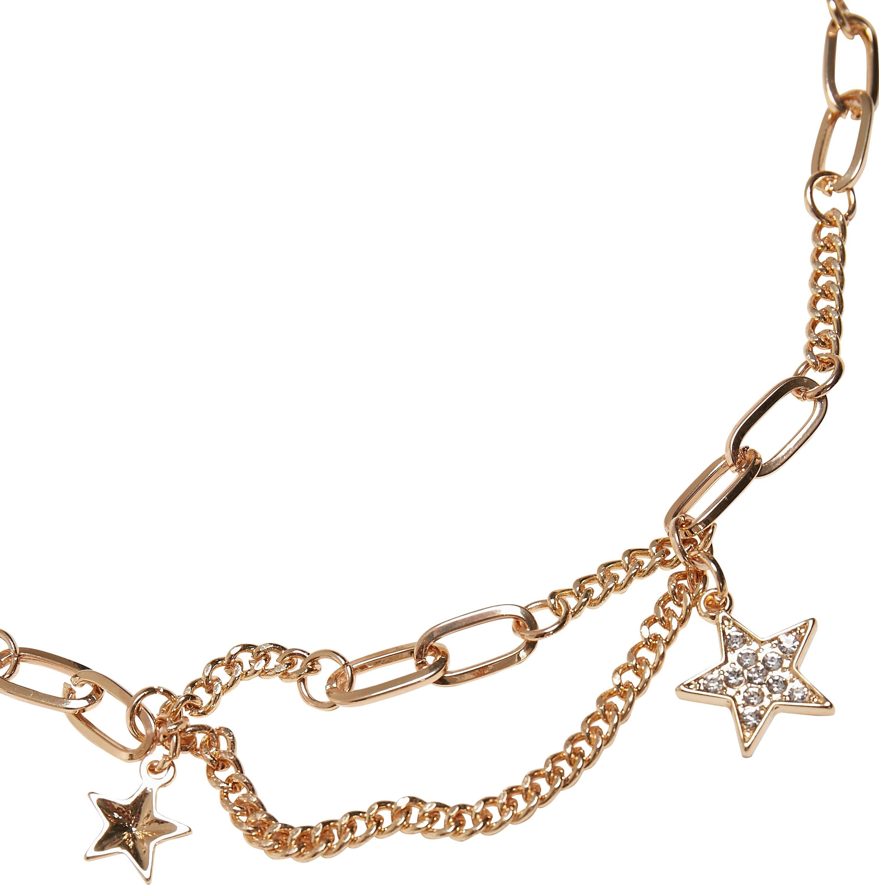 URBAN CLASSICS Schmuckset Accessoires Crystal Stars Necklace (1-tlg),  Qualitativ hohe Verarbeitung