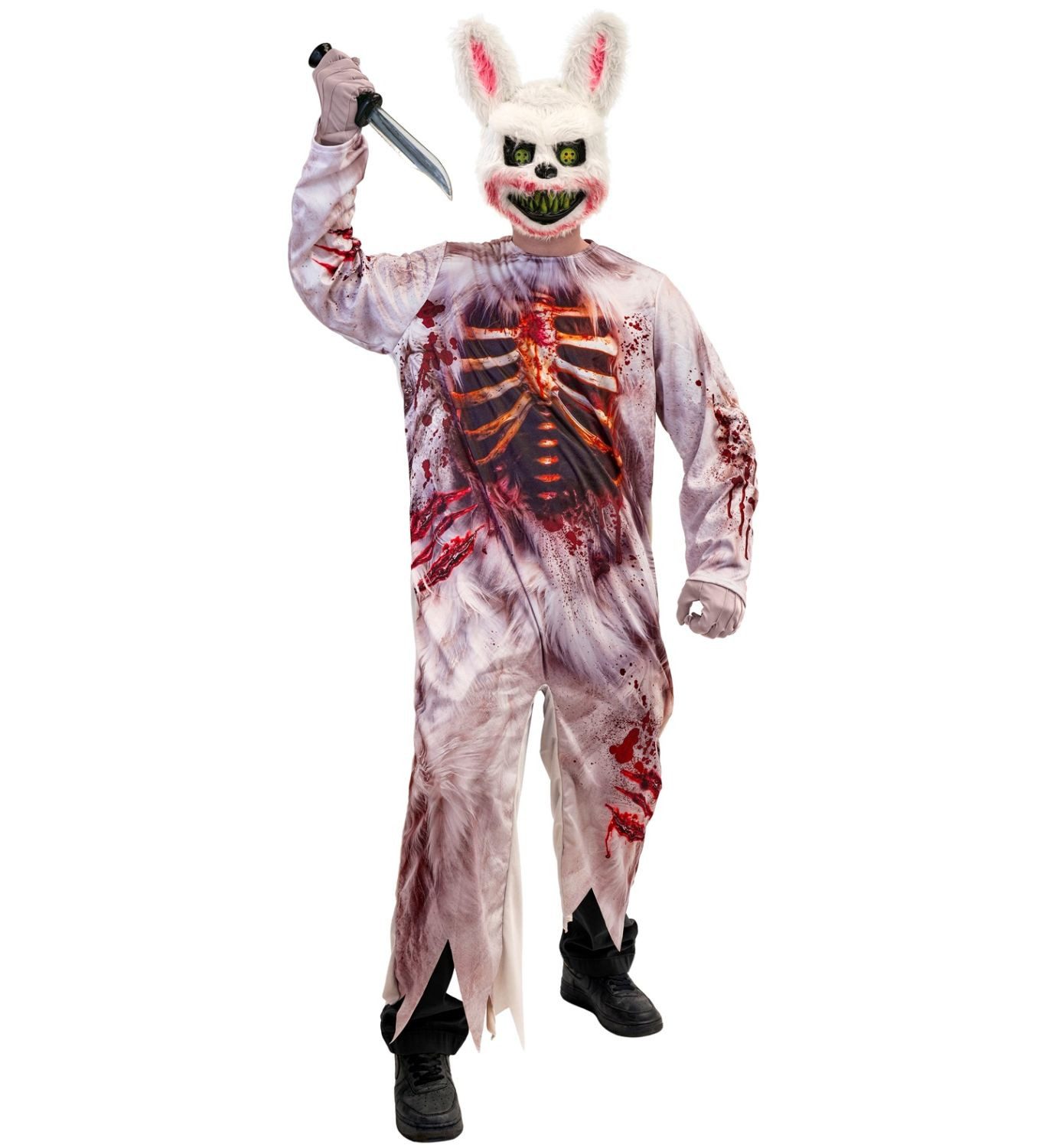 Widmann S.r.l. Kostüm 'Zombie Bunny' Kostüm für Herren, Overall und Mas