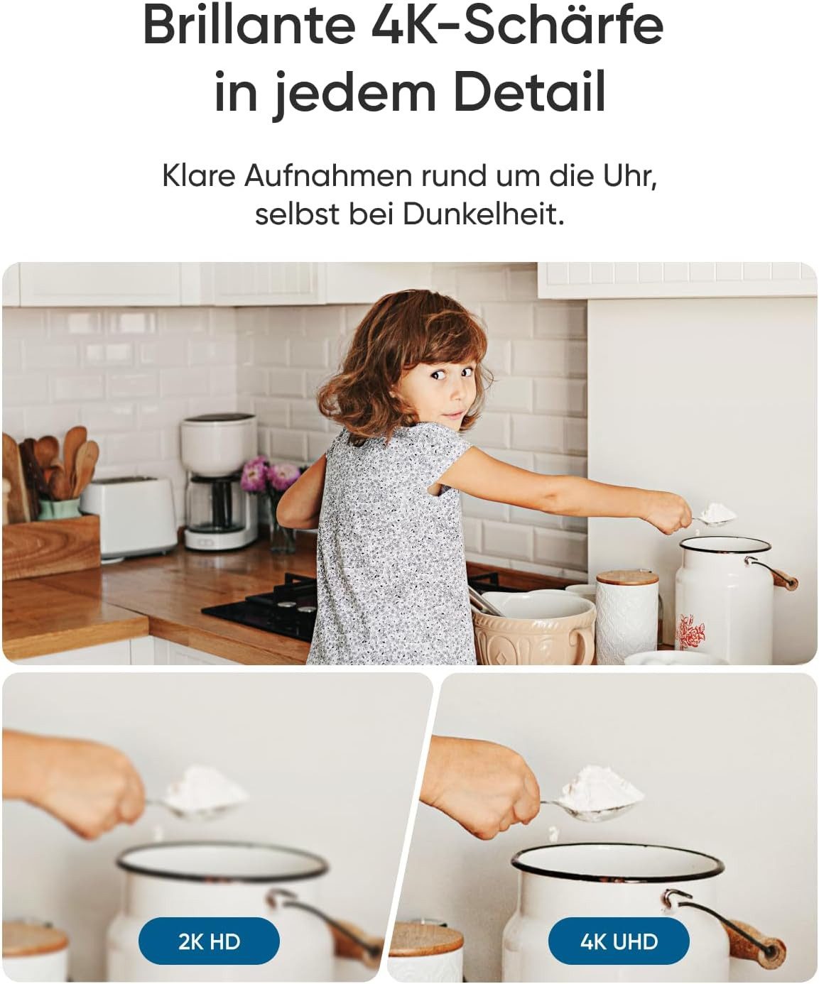 eufy Security Indoor Kamera E30 4K 8MP UHD Sicherheitskamera, 360° Abdeckung, 6× optischer Zoom (Innenbereich, Bewegungssensor)