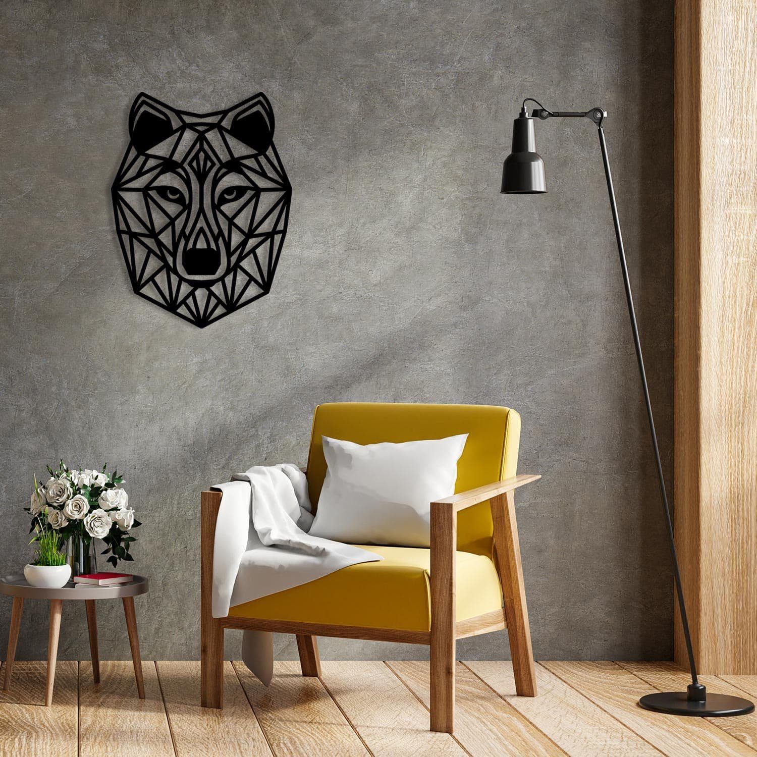 Namofactur 3D-Wandtattoo 3D Wandtattoo Wandbild Wolf günstig online kaufen