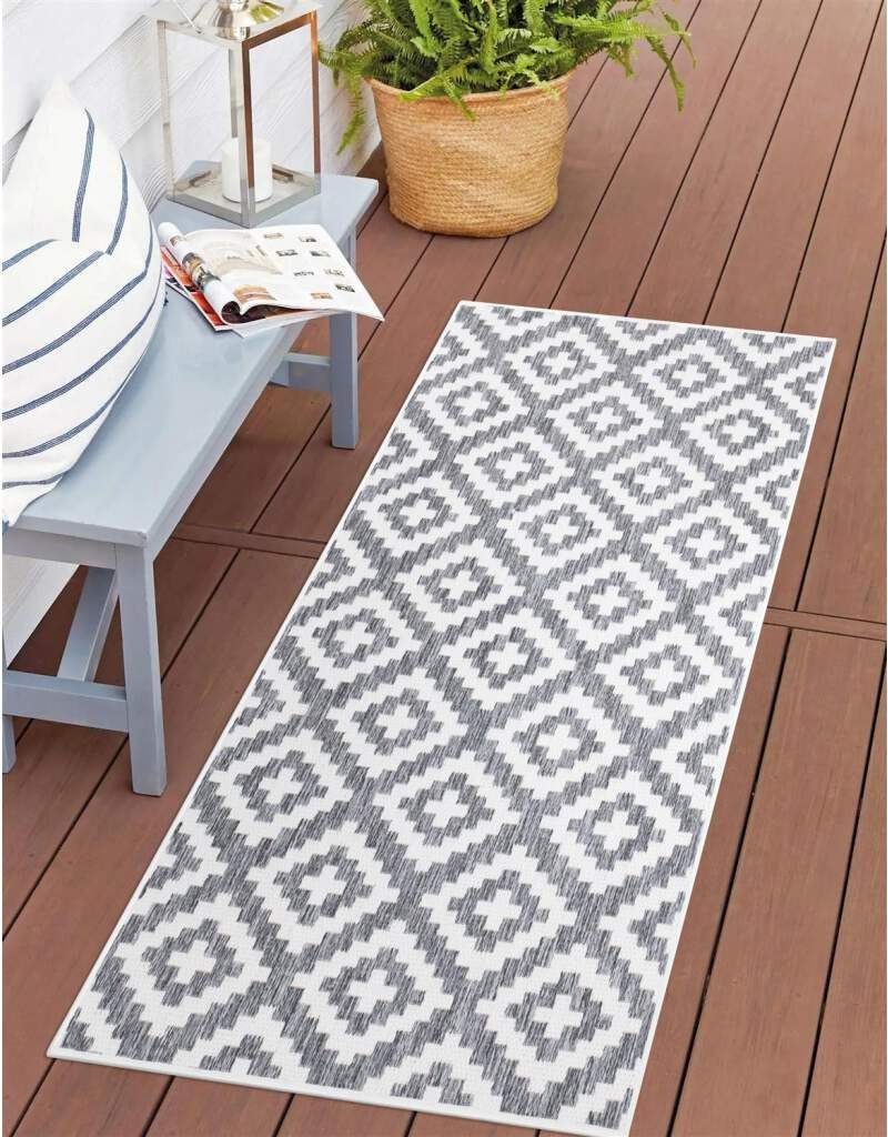 Teppich Outdoor, Carpet City, rechteckig, Höhe: 5 mm, Wetterfest,  Flachgewebe, auch in quadratischer Form erhältlich | Kurzflor-Teppiche
