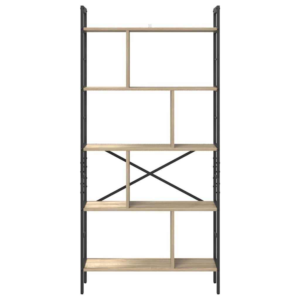 vidaXL Bücherregal Bücherregal 9 Ebenen 75 x 30 x 156 cm Holzwerkstoff, 1-tlg. – Bild 5 von 5