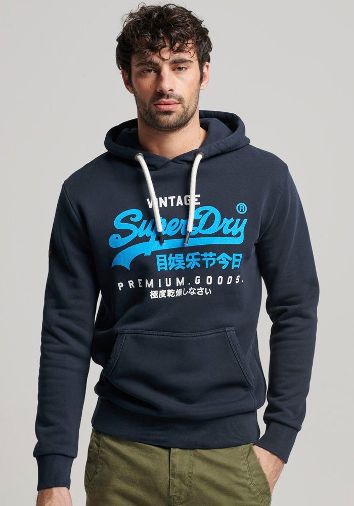 Superdry Kapuzensweatshirt VINTAGE VL PREM GOOD OD HOOD Midnight Navy | Sweatshirts