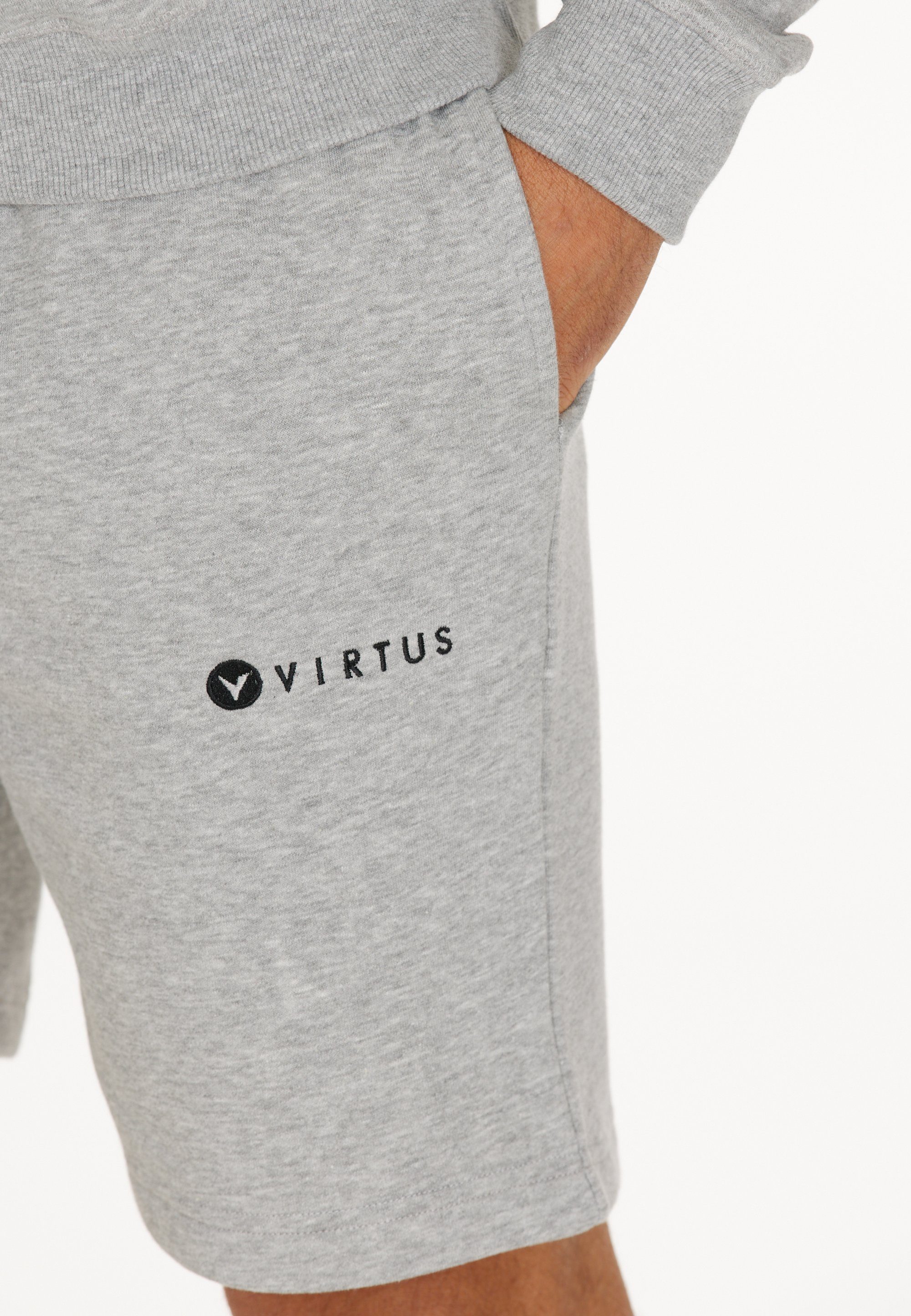 in Shorts Design Virtus Kritow sportlichem grau-meliert