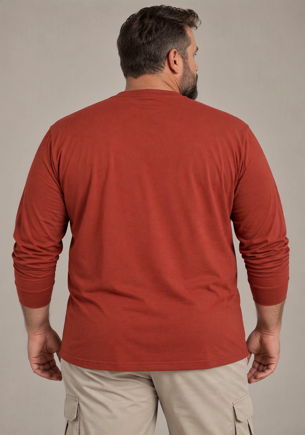 Man's World Plus Rundhalsshirt auch in Grosse Größen bis Gr. 7XL Regular Fit, mit langem Arm, bedruckt, für Casualmode – Bild 2 von 5