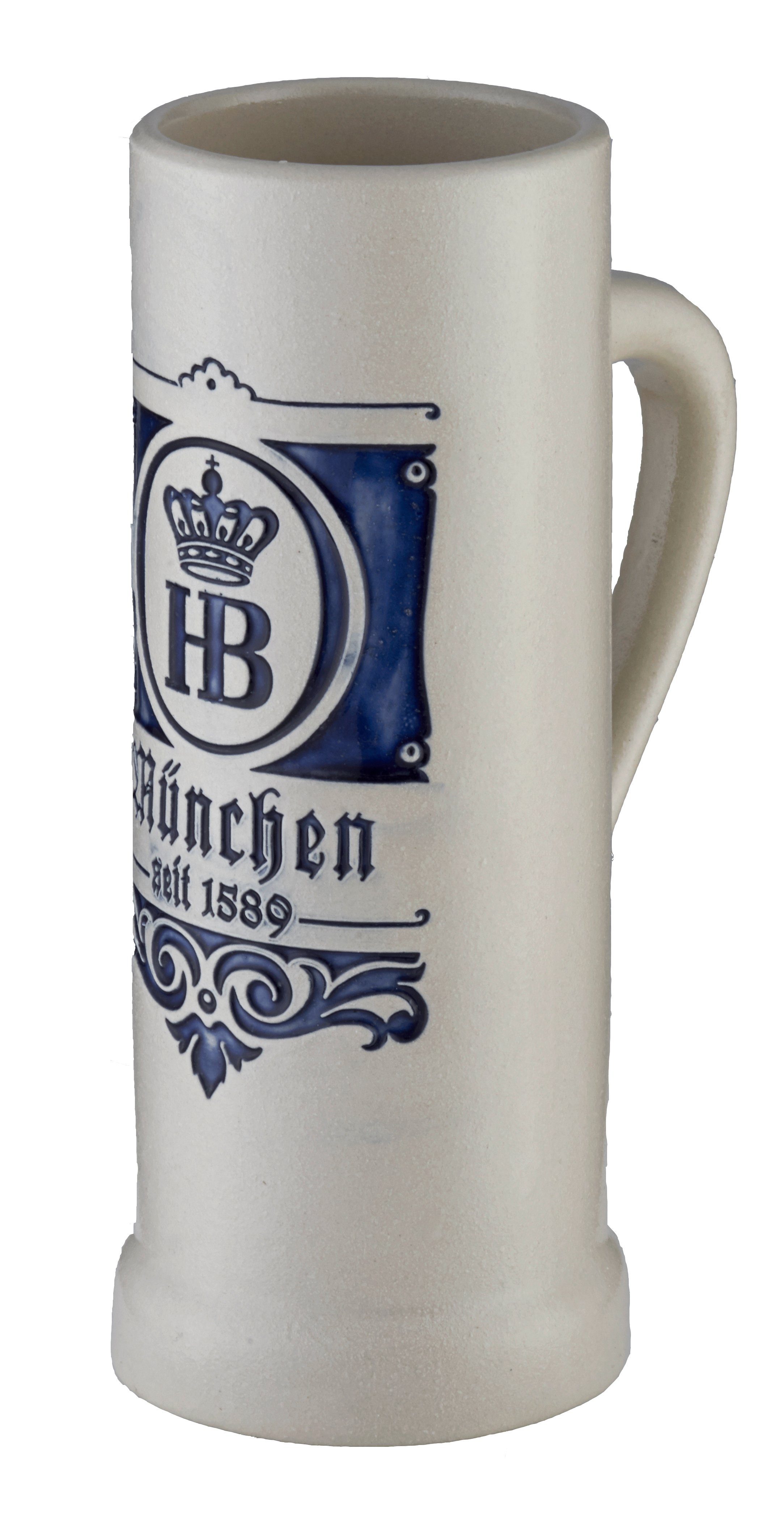 Hofbräuhaus München Bierkrug Steinkrug "Saga 1589", Feinsteinzeug, Feinsteinzeug