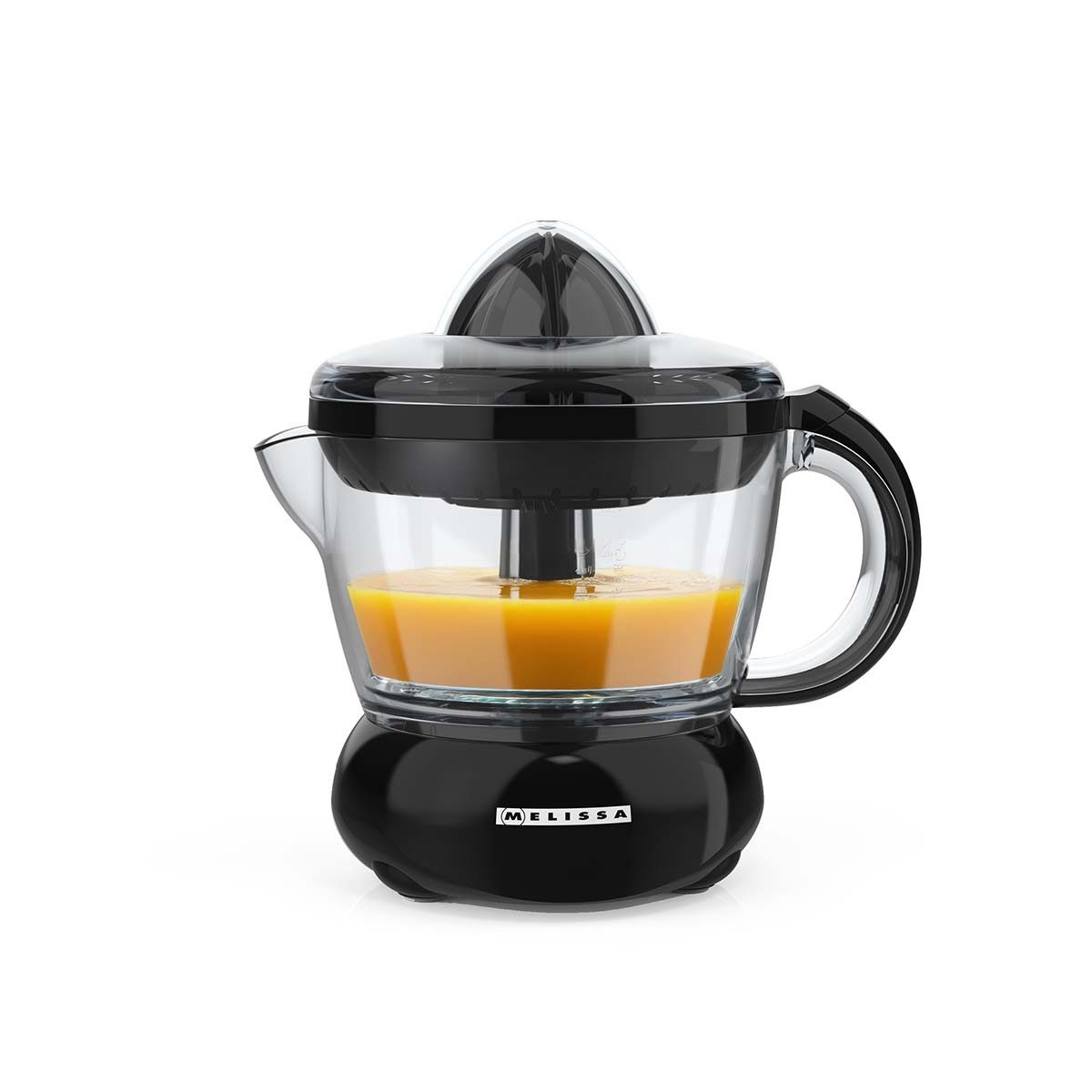 MELISSA Zitruspresse 16230042, 40 W, Zwei-Wege-Rotation, zwei Presskegel, für frischen Saft unterwegs