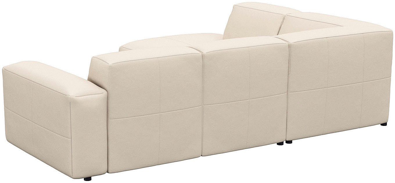 FLEXLUX Ecksofa Lucera, super bequem durch hochwertigen Sitzaufbau mit Kaltschaum, modern & anschmiegsam, L-Form, Designsofa