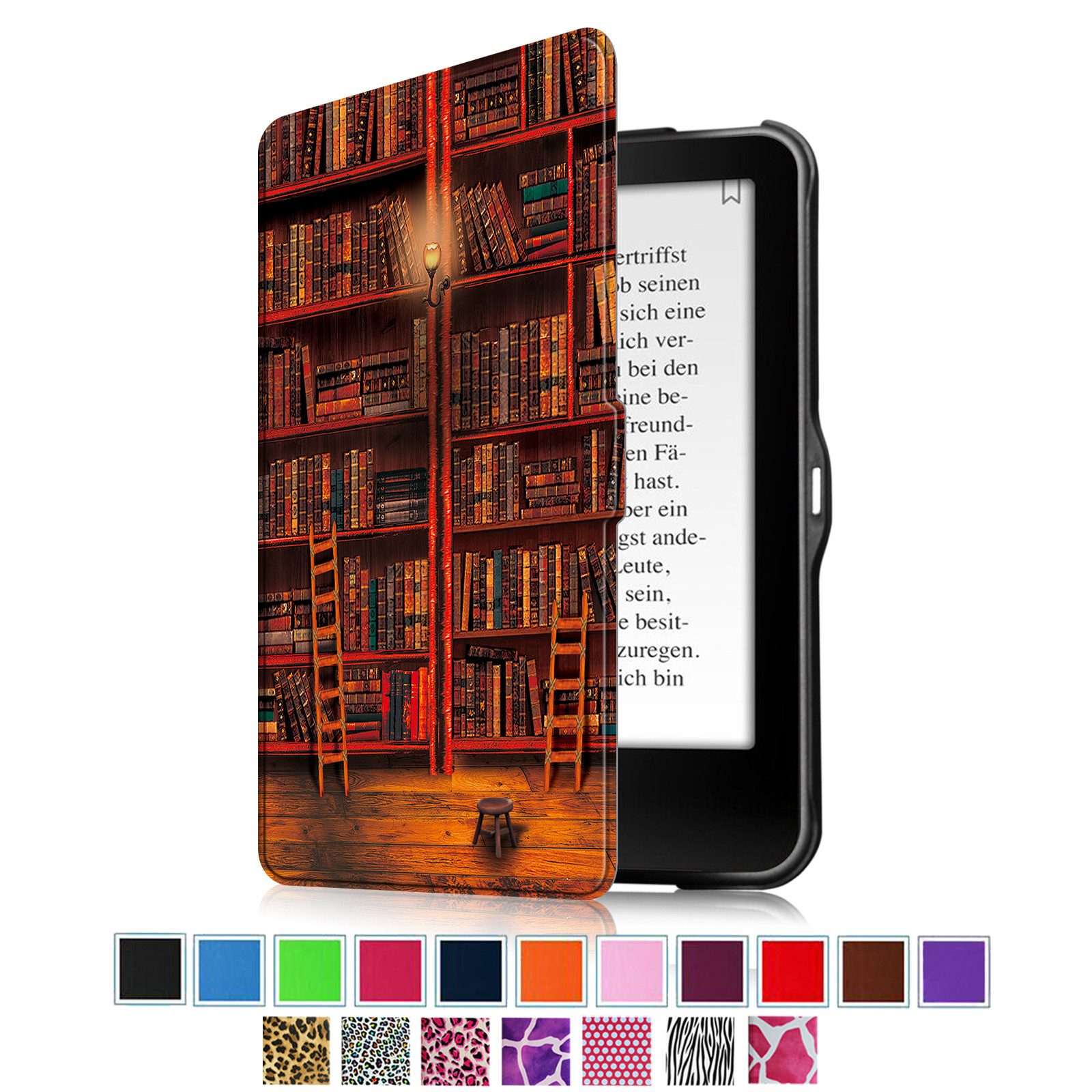Fintie E-Reader-Hülle für Tolino Vision 4 HD/Vision 3 HD/Vision 2/Vision 1/Shine 2 HD, Ultradünne Schutzhülle mit Ruhemodus und Magnetverschluss