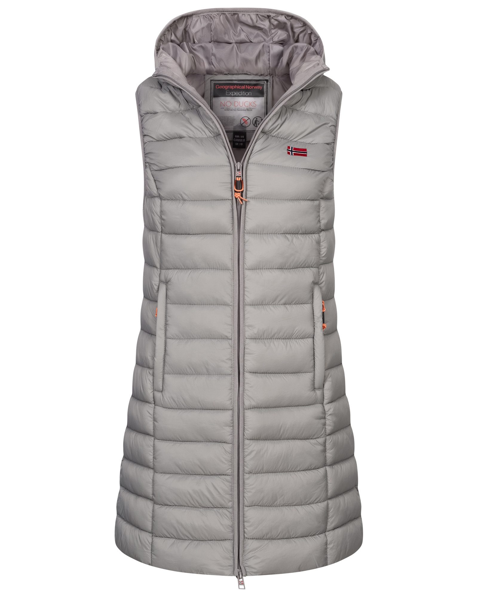 Geographical Norway Steppweste Damen Stepp weste Kapuze Übergangs Herbst Wi günstig online kaufen