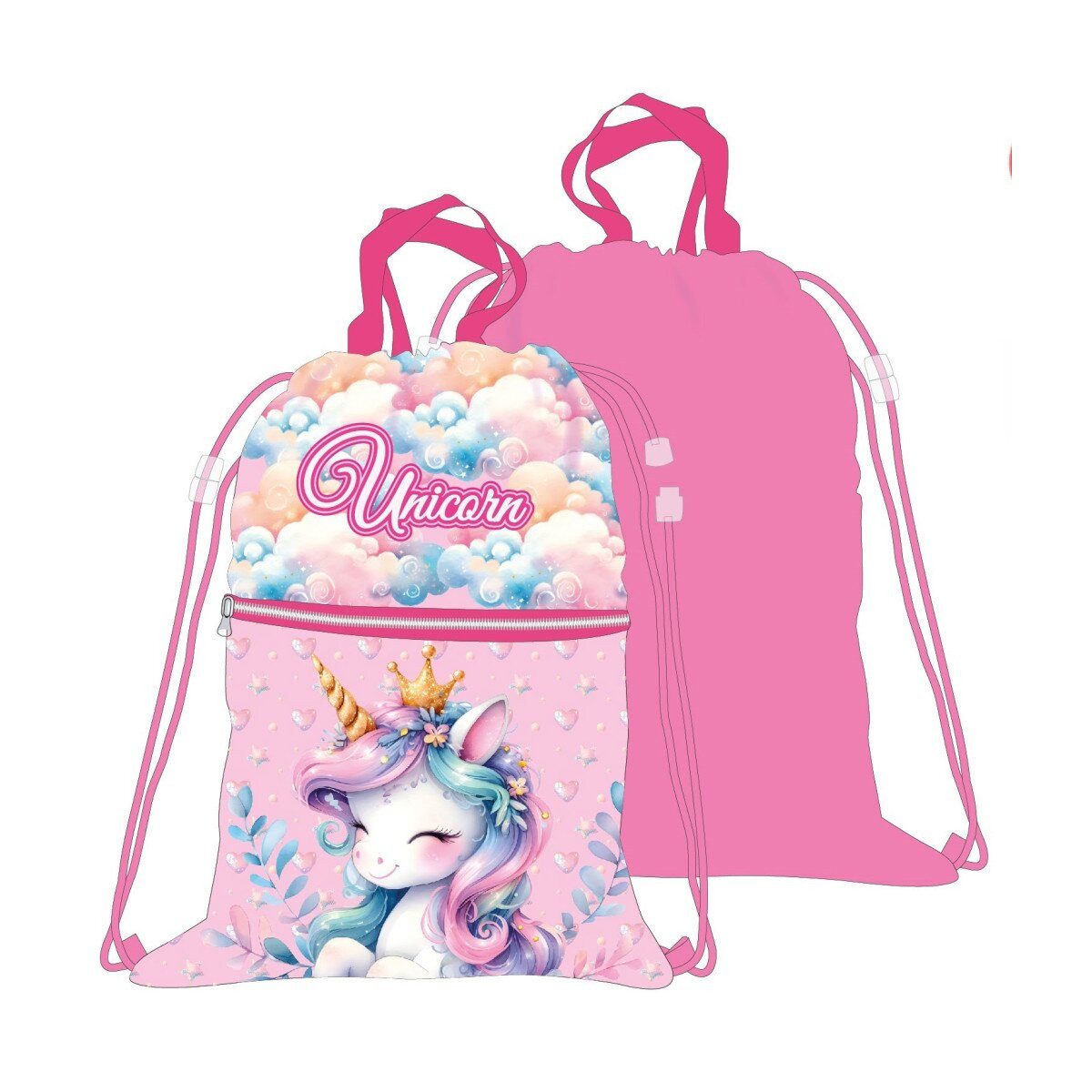 einhorn Turnbeutel Einhorn Turnbeutel 45cm – Clouds Deluxe Sporttasche (1-tlg)