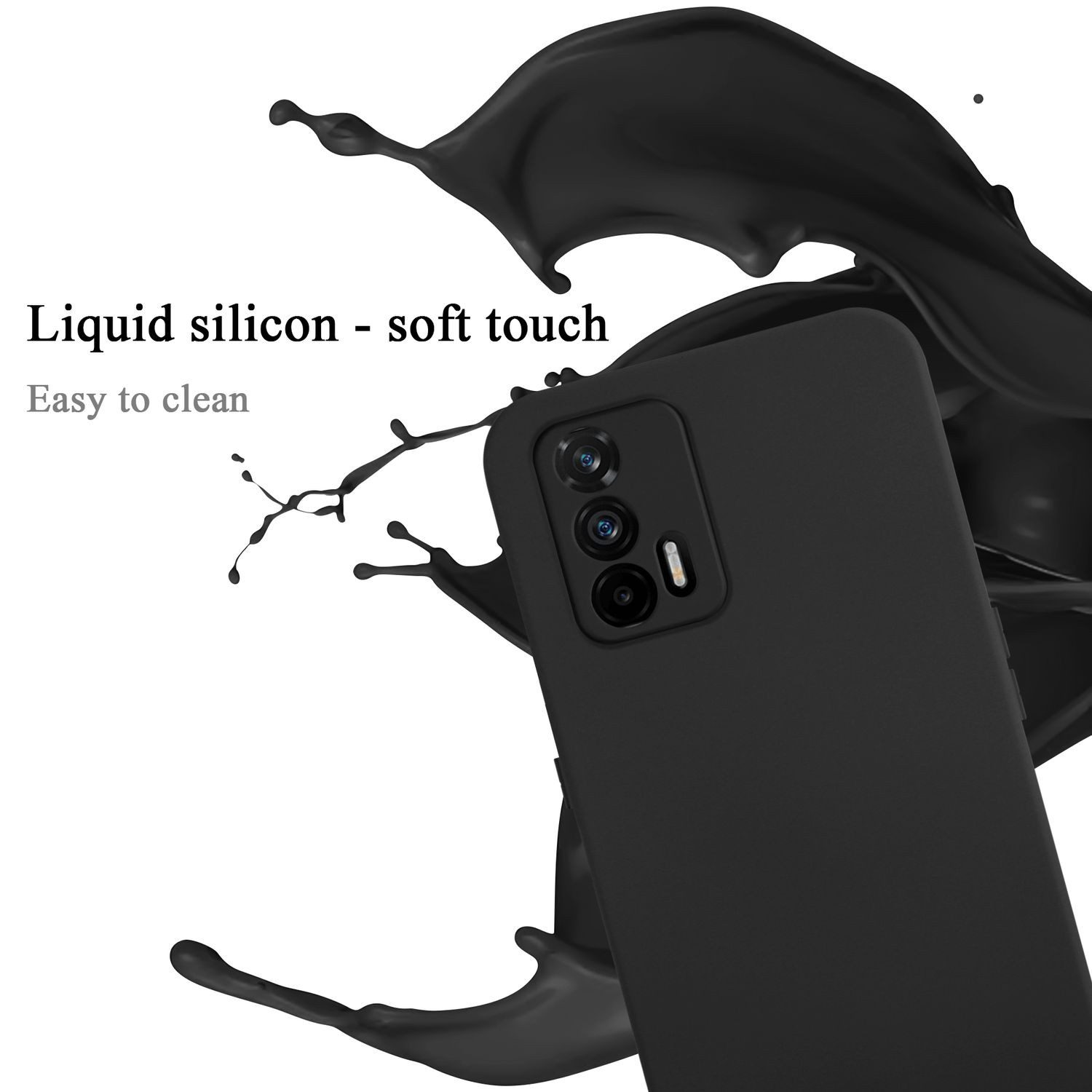 Cadorabo Handyhülle für Realme GT Hülle Realme GT, Flexible Hülle TPU Silikon Schutzhülle Back Cover Case