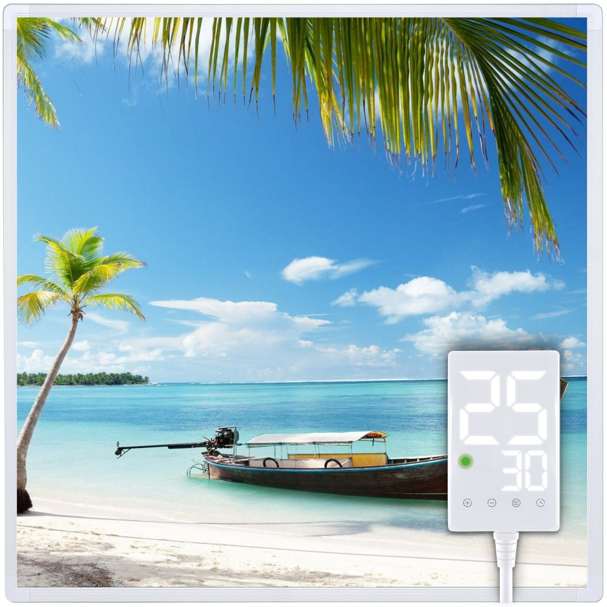 Heidenfeld Infrarotheizung HF-HP105 Strand 3 Elektroheizung mit Thermostat, günstig online kaufen