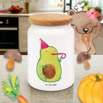 Mr. & Mrs. Panda Vorratsdose Avocado Feier - Weiß - Geschenk, Dose, Gesund, Geburtstag, Vegan, Kek, Keramik, (1-tlg), Liebevolles Design