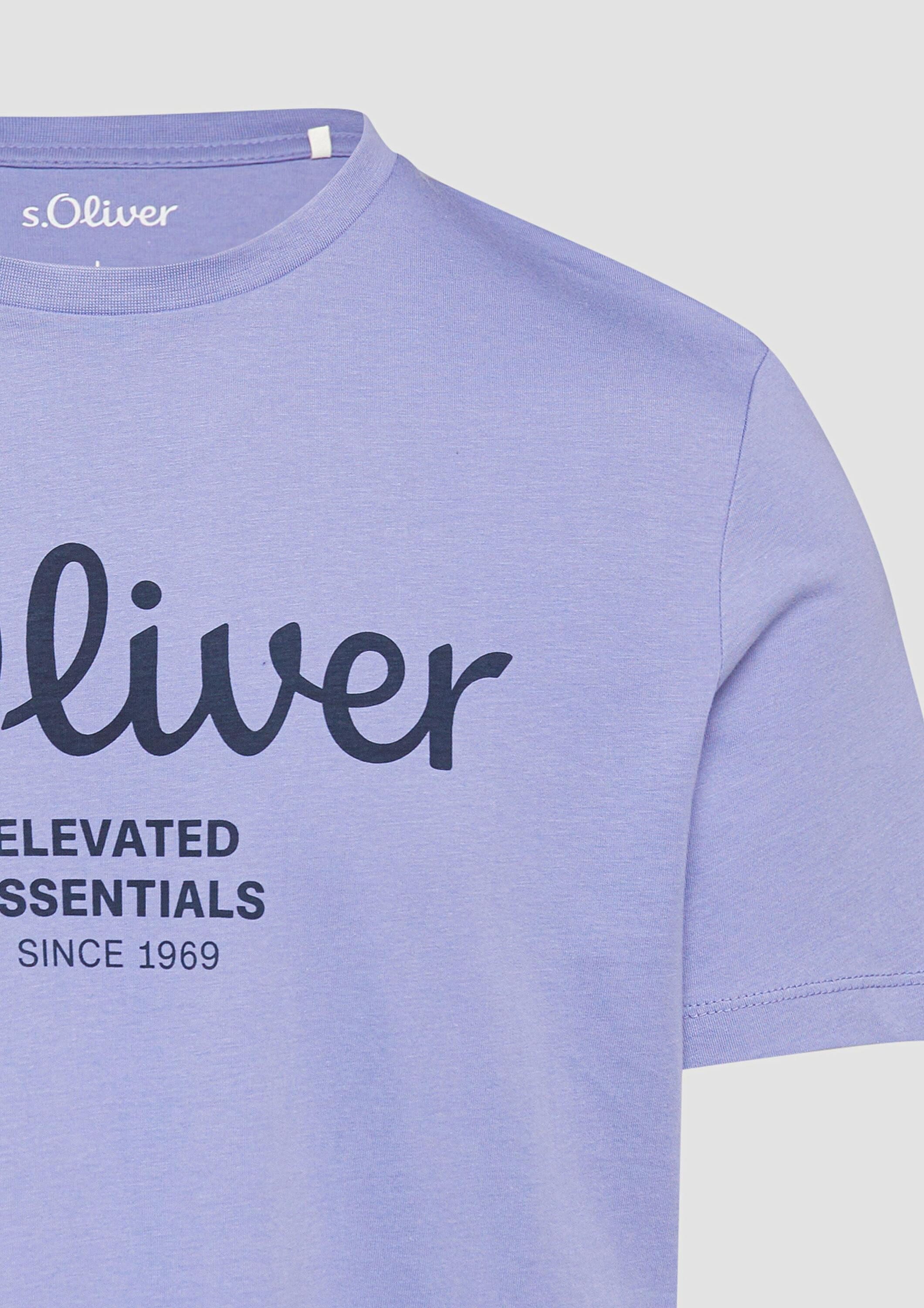 s.Oliver Kurzarmshirt T-Shirt T-Shirt mit Logo-Print