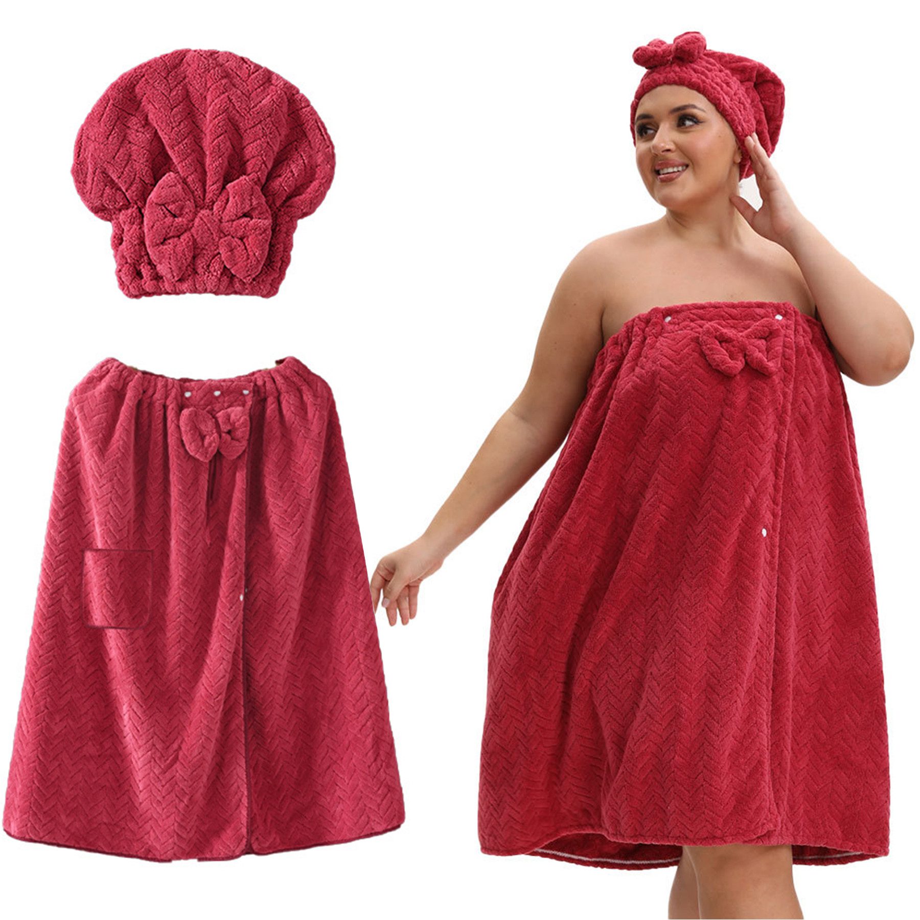 Mutig Saunatuch Saunakilt Damen, weiches Saunatuch Bademantel Frottee Badet günstig online kaufen