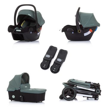 Chipolino Kombi-Kinderwagen Kinderwagen Elite 3 in 1, i-Size Babyschale Sportsitz Babywanne Tasche