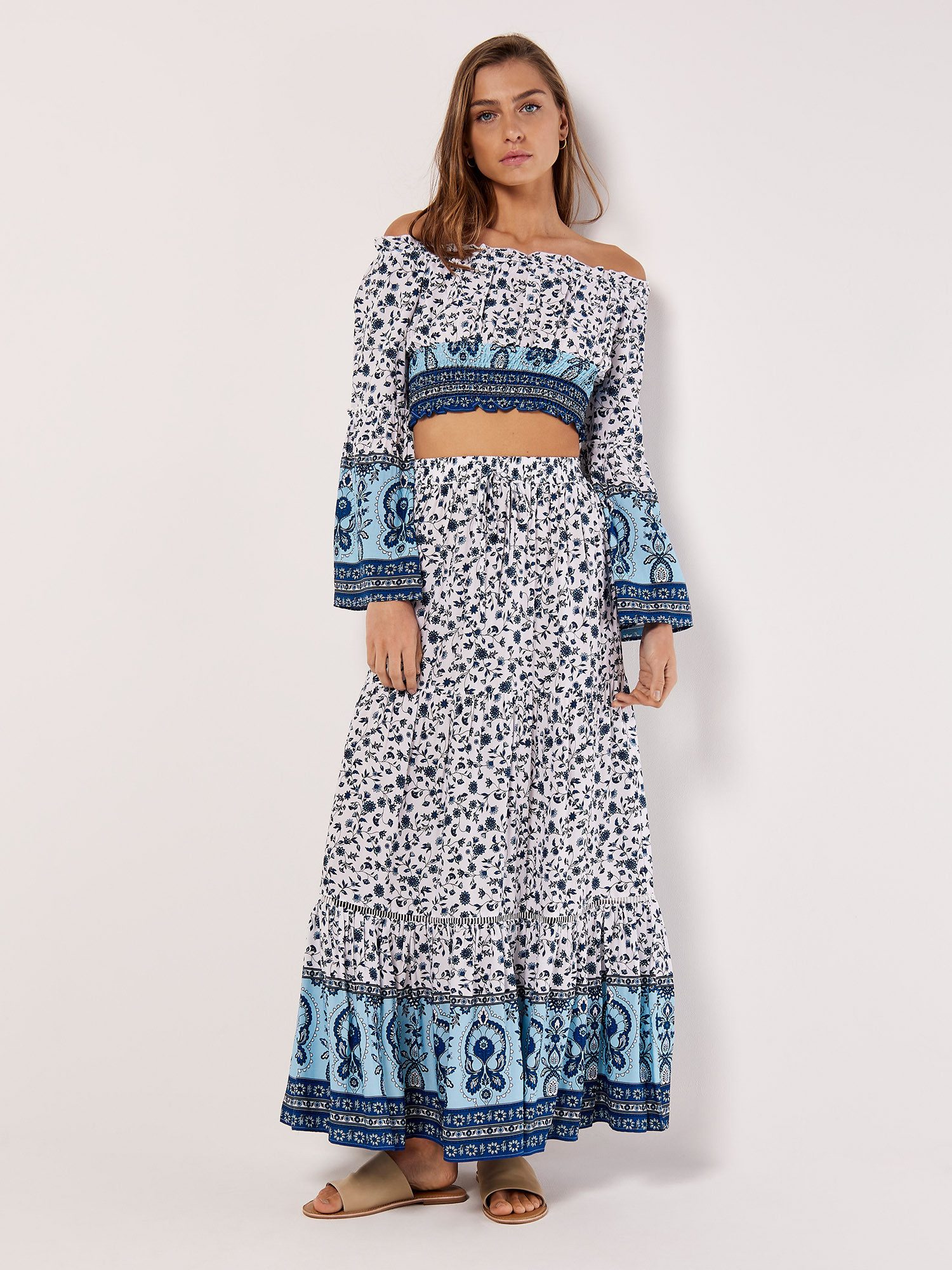 Apricot Blusentop Sarasa Floral Top, mit günstig online kaufen