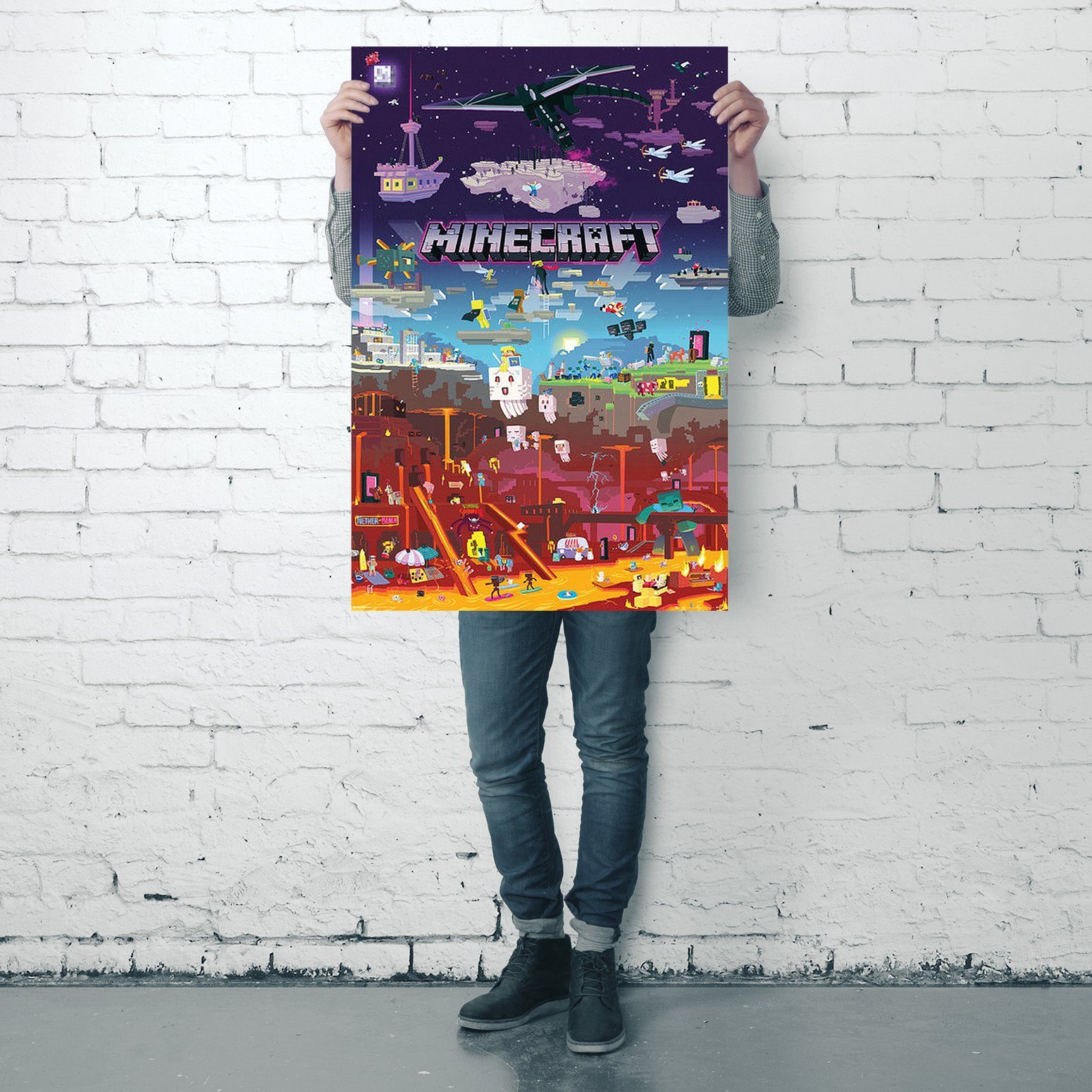 GB eye Poster Minecraft Poster World Beyond 61 x 91,5 cm – Bild 4 von 5