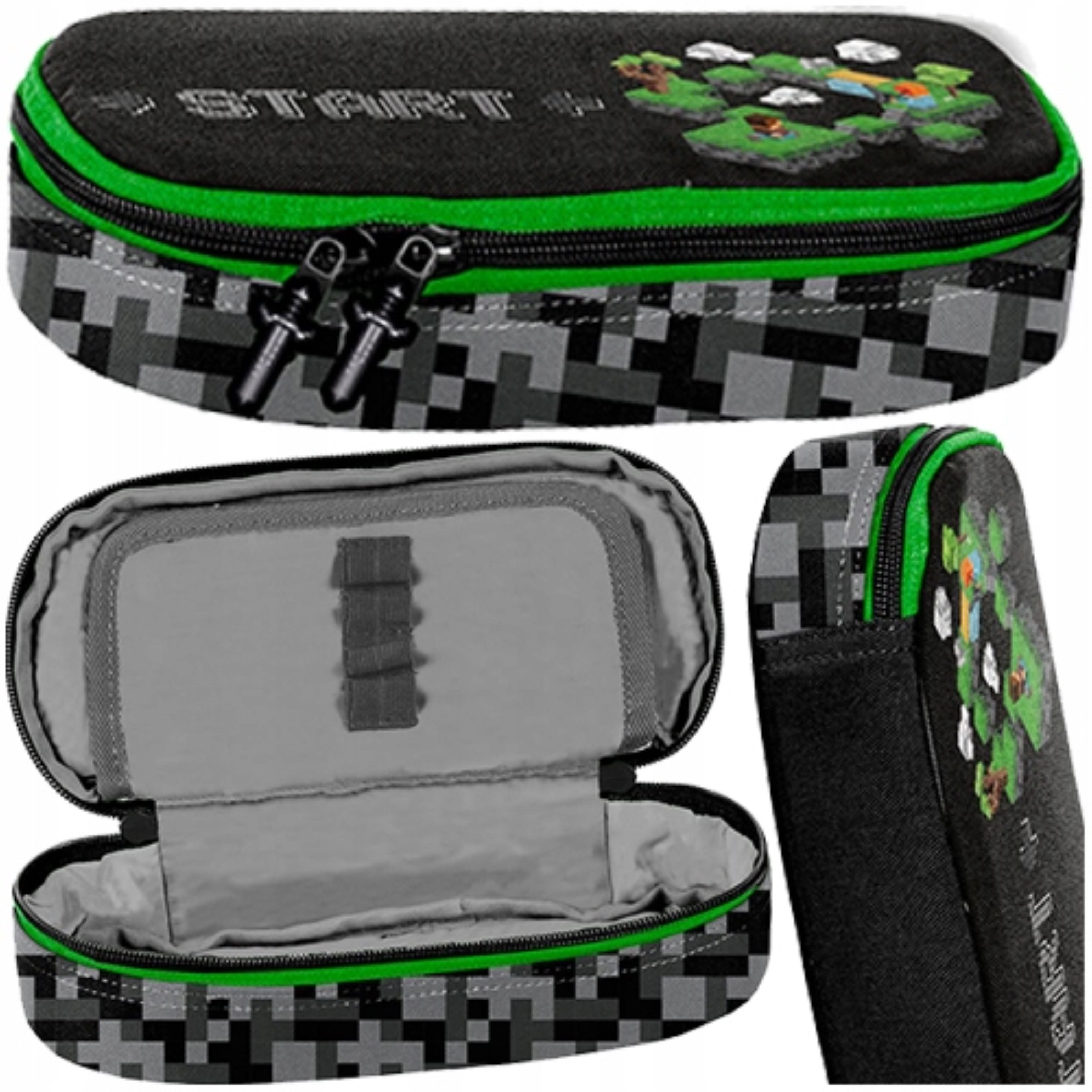 PASO Federtasche Minecraft Schulmäppchen – stabil, geräumig, perfekt für Schulsachen!