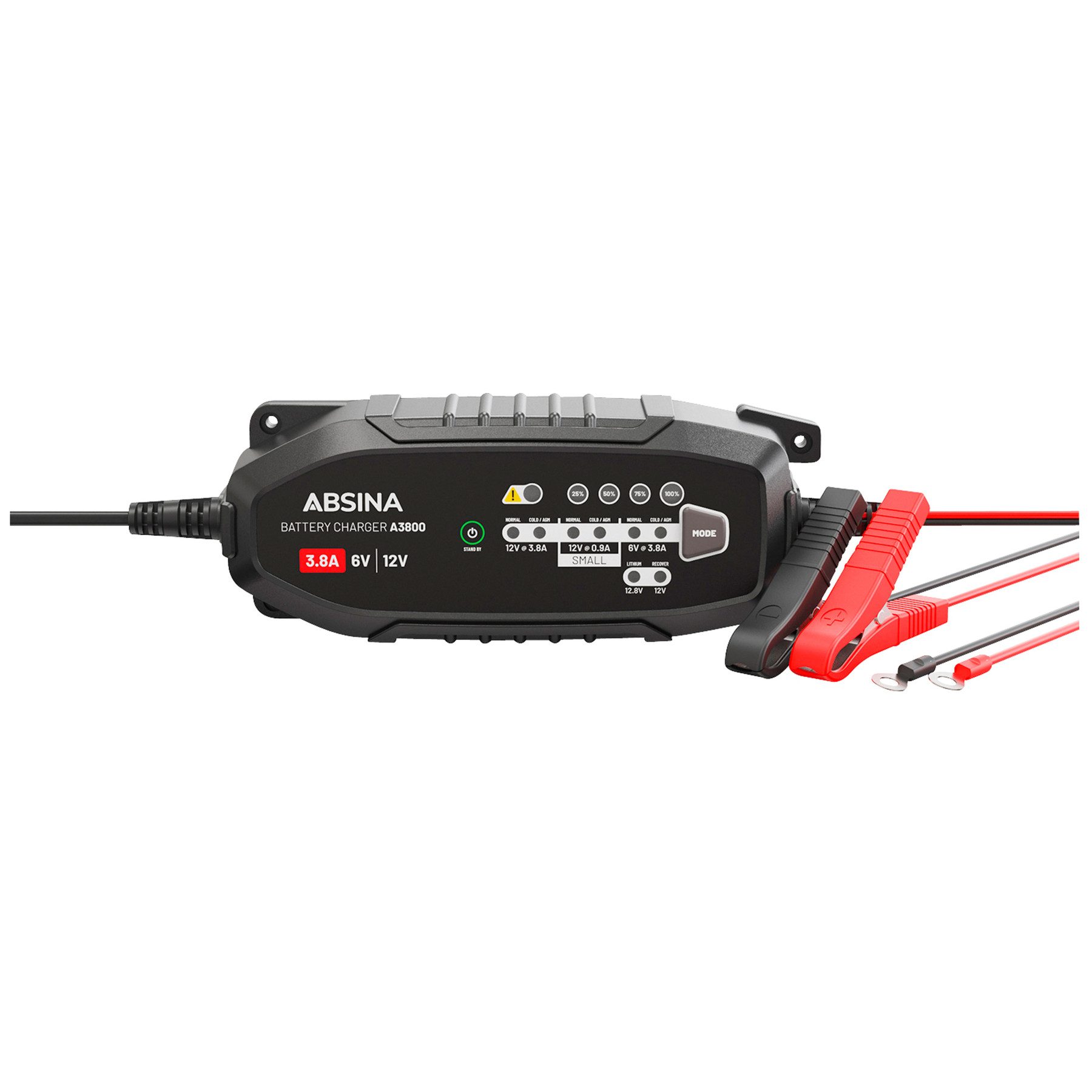 ABSINA ABSINA Ladegerät A3800, 6/12 V, 3,8 A Autobatterie-Ladegerät
