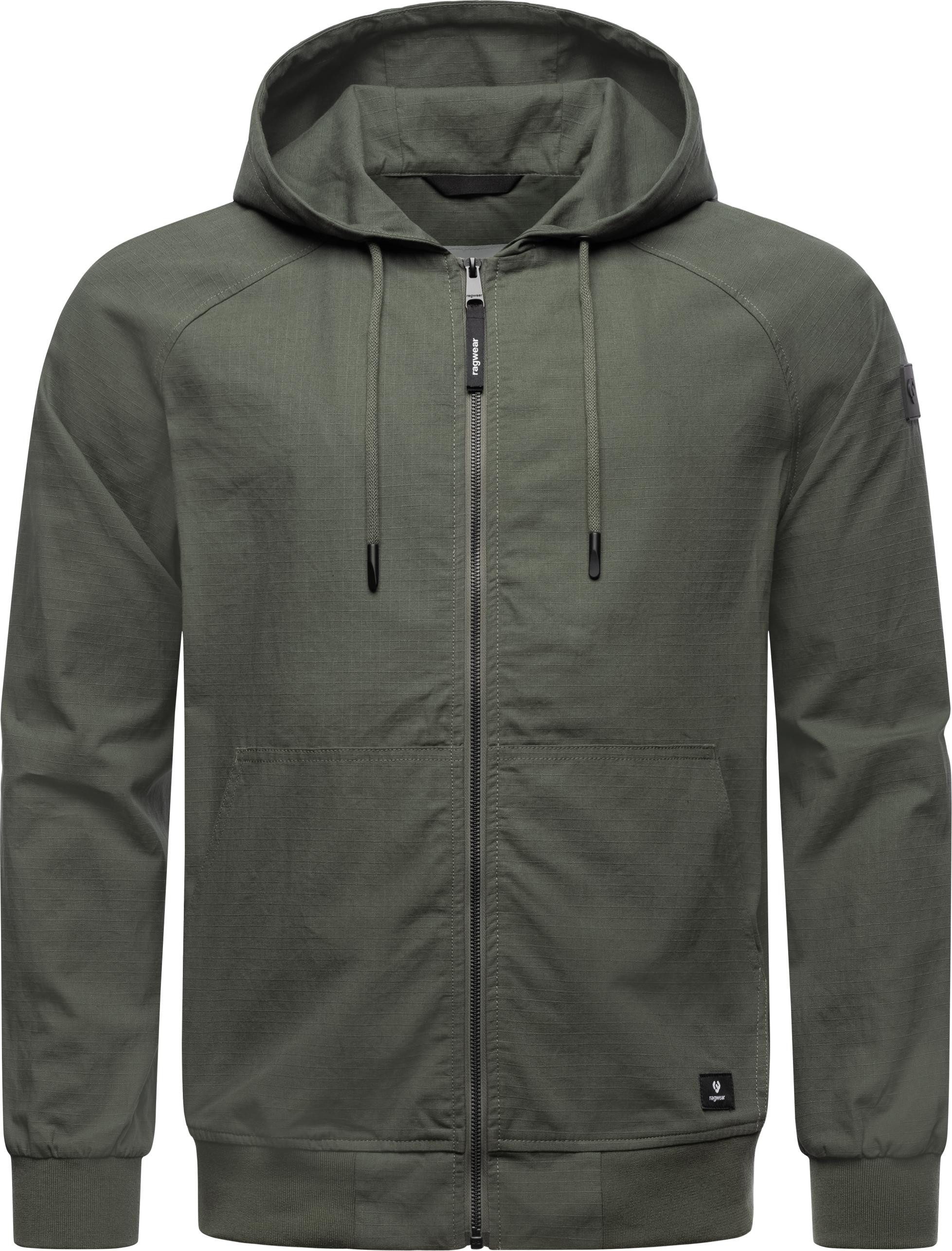 Ragwear Outdoorjacke Garoo Stylische Herren Übergangsjacke aus Ripstop-Material