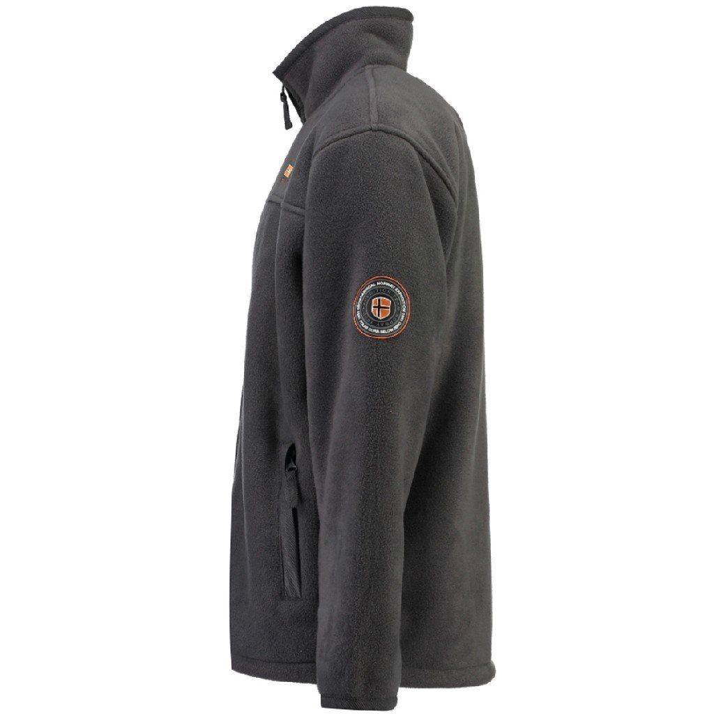 Geographical Norway Fleecejacke Herren Fleece warm Polar Teddyfell Winter Jacke Outdoorjacke in Unifarbe, mit Stehkragen