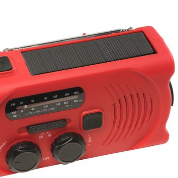 Denver SCR-2000 Radio (Akku-Radio, Solarladefunktion, Handkurbel, Lampe, USB, Powerbank)