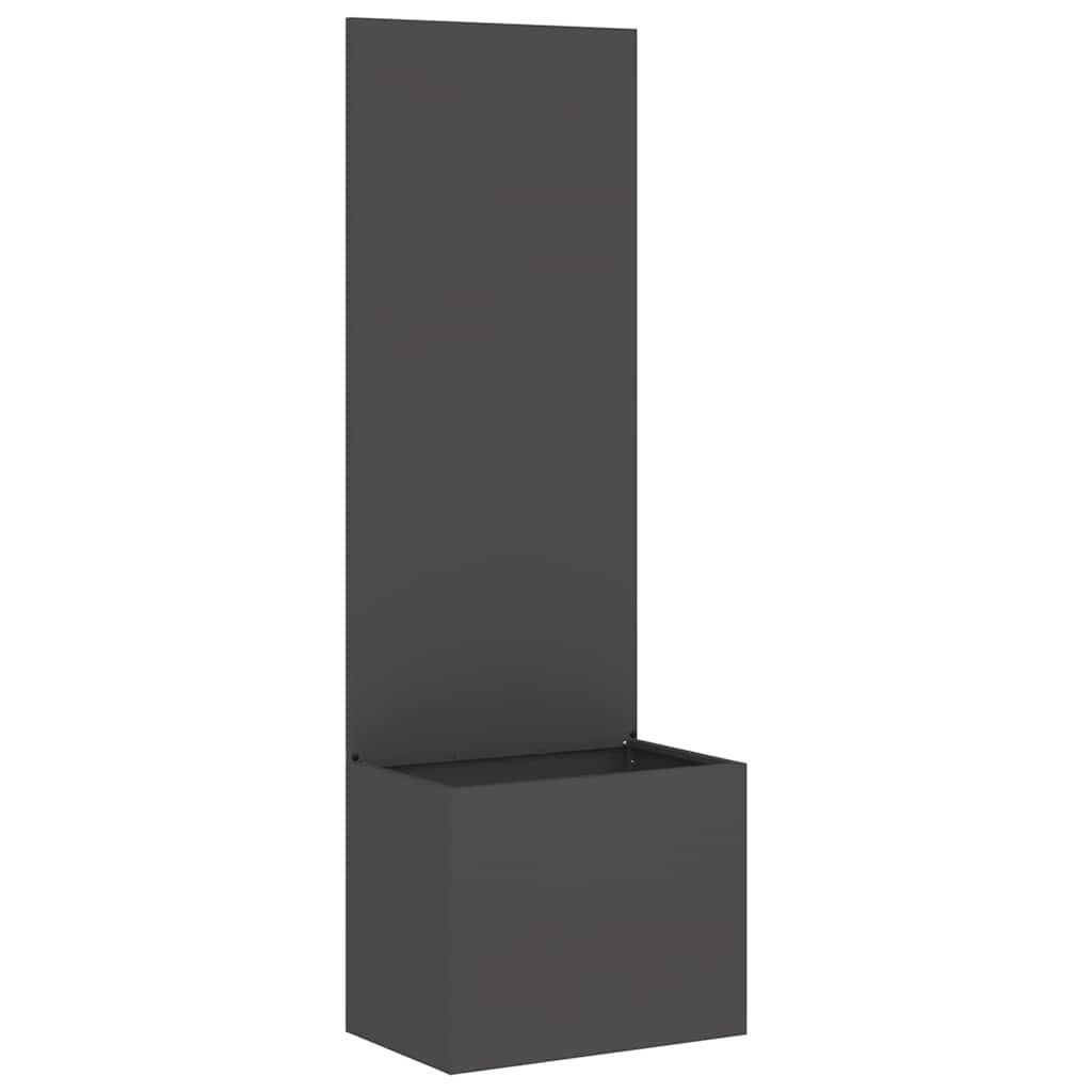 vidaXL Wandbild Garten Sichtschutz-Leinwand Schwarz 50 x 150 cm, (1 St)