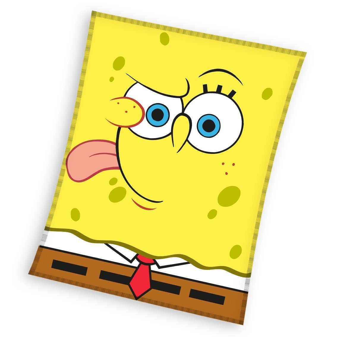 Kinderdecke SpongeBob Fleecedecke Kuscheldecke 150 Spongebob x 200 Schwammkopf cm