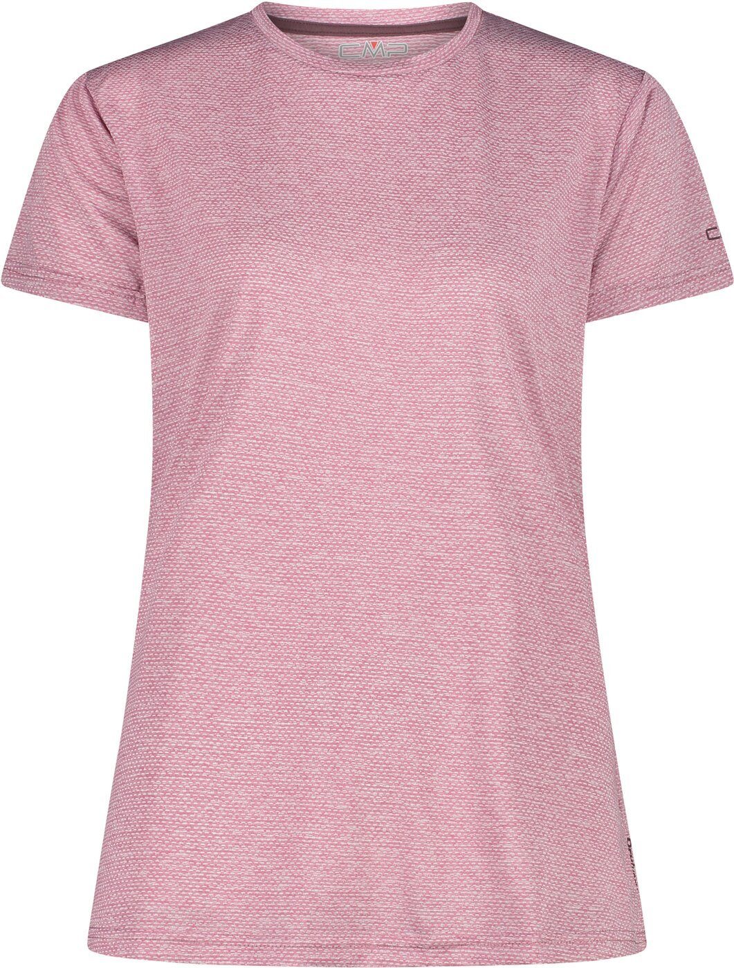 CMP Damen Baumwoll-T-Shirt – 100% Baumwolle, Rundhals, Mit Print, Fitness-Style