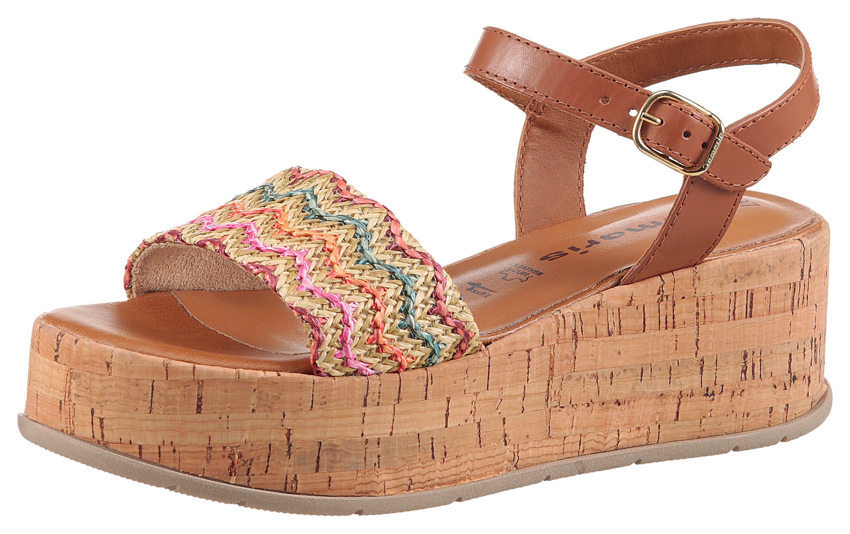Tamaris Sandalette, Sommerschuh, Sandale, Plateauabsatz mit günstig online kaufen