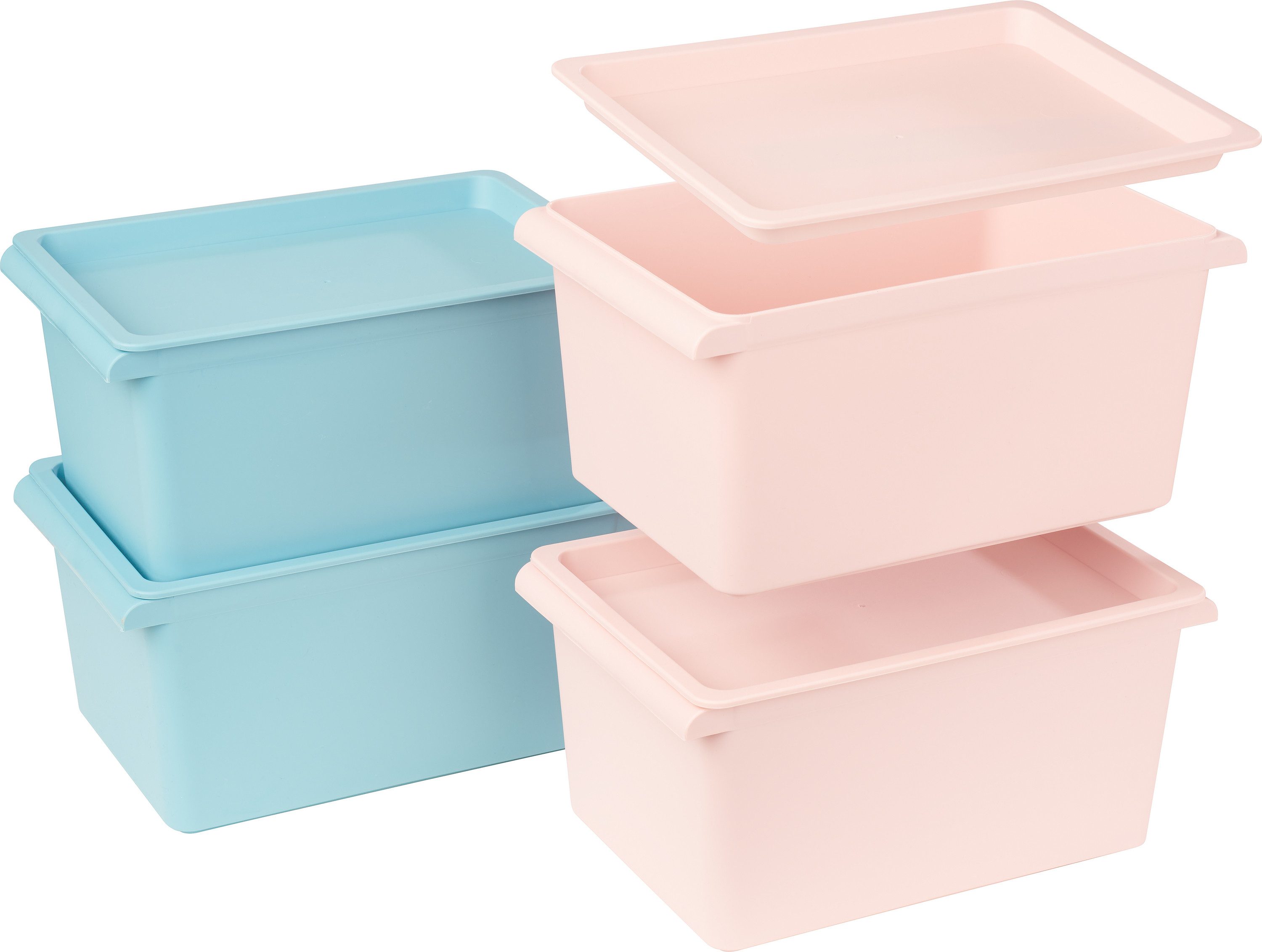 Aufbewahrungsbox Stapelbox mit Griffleisten