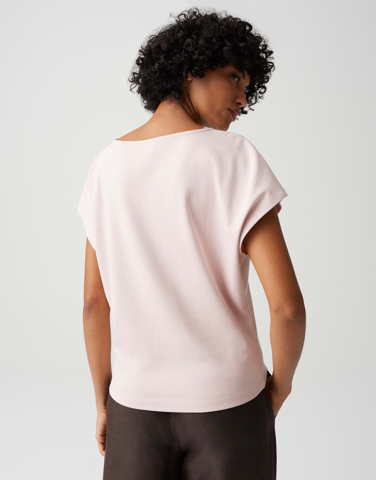 OPUS Kurzarmshirt Suschel aus Jersey mit lockerer Passform weich fließender Fall, glatter Griff, Casual – Bild 3 von 5