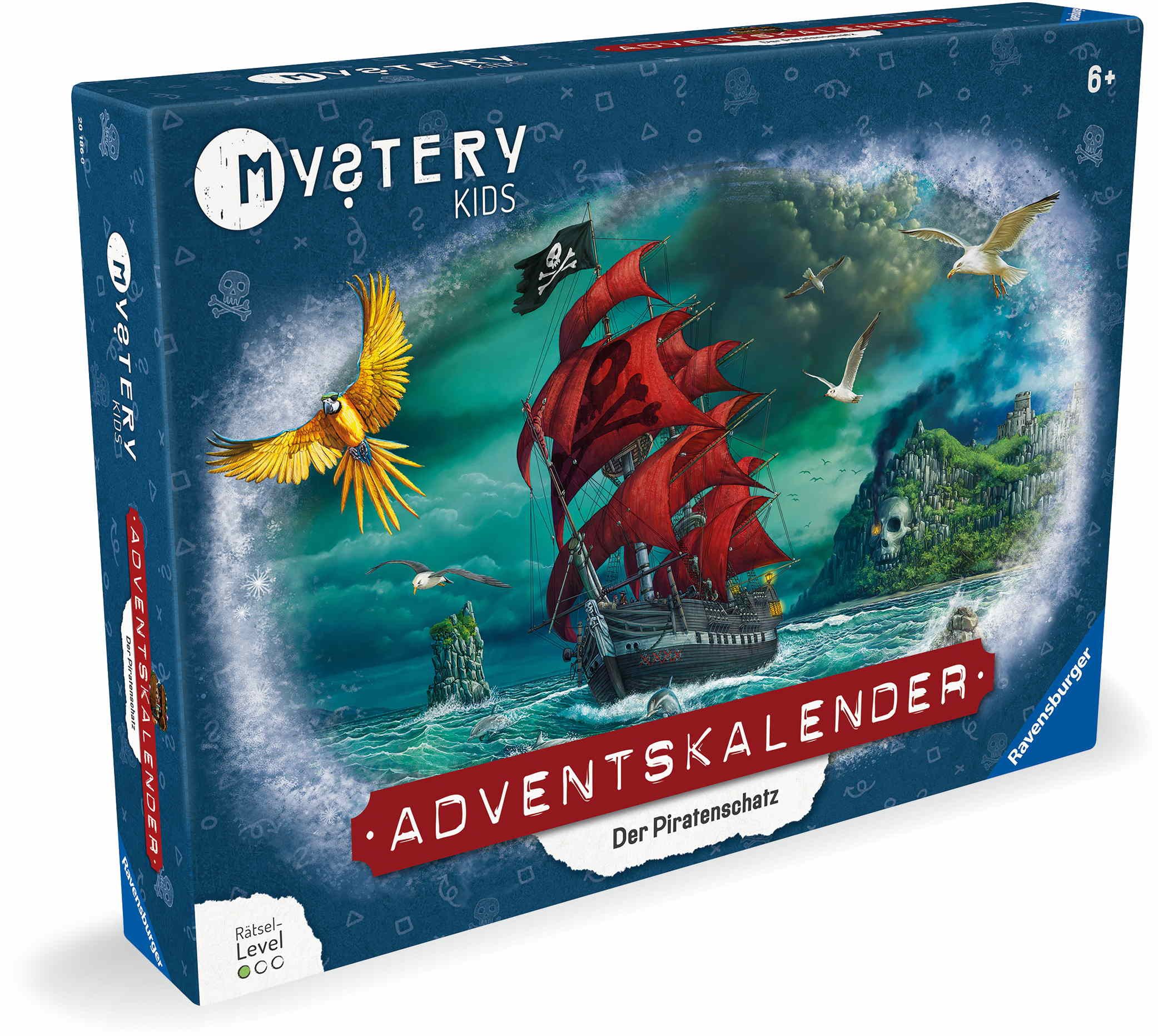 Ravensburger Spiel Mystery kids Adventskalender Der Piratenschatz ab 6 Jahren 20186