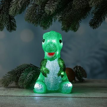 HOLLYHOPPER LED Dekofigur LED Dinosaurier Acryl Tierfigur Kinderzimmer Gartendekoration H: 21cm, LED Classic, kaltweiss (5300K bis 6000K)