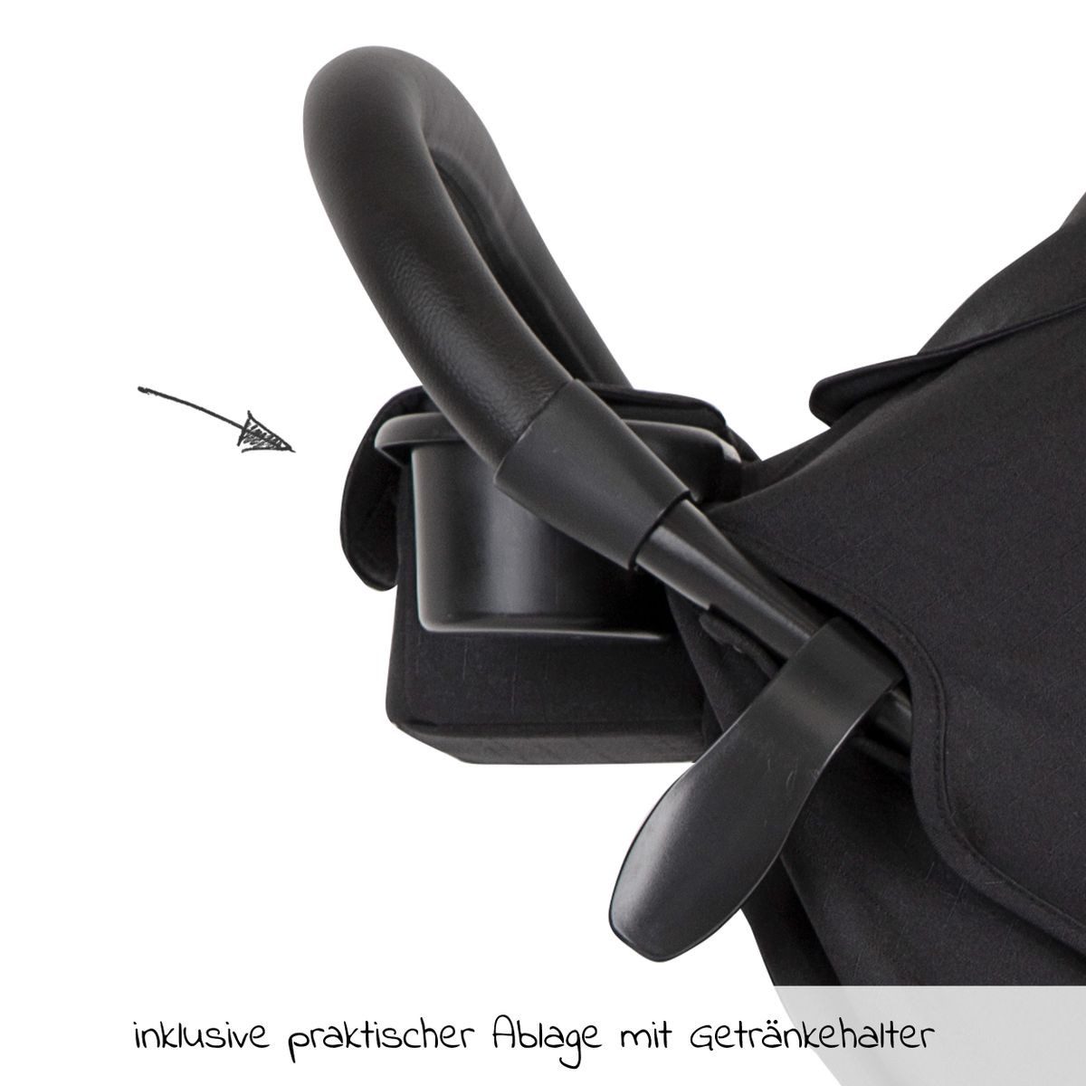 Joie Kinder-Buggy joie - Shale, Sportwagen mit Liegefunktion, Einhand-Faltung & Regenschutz bis 22 kg