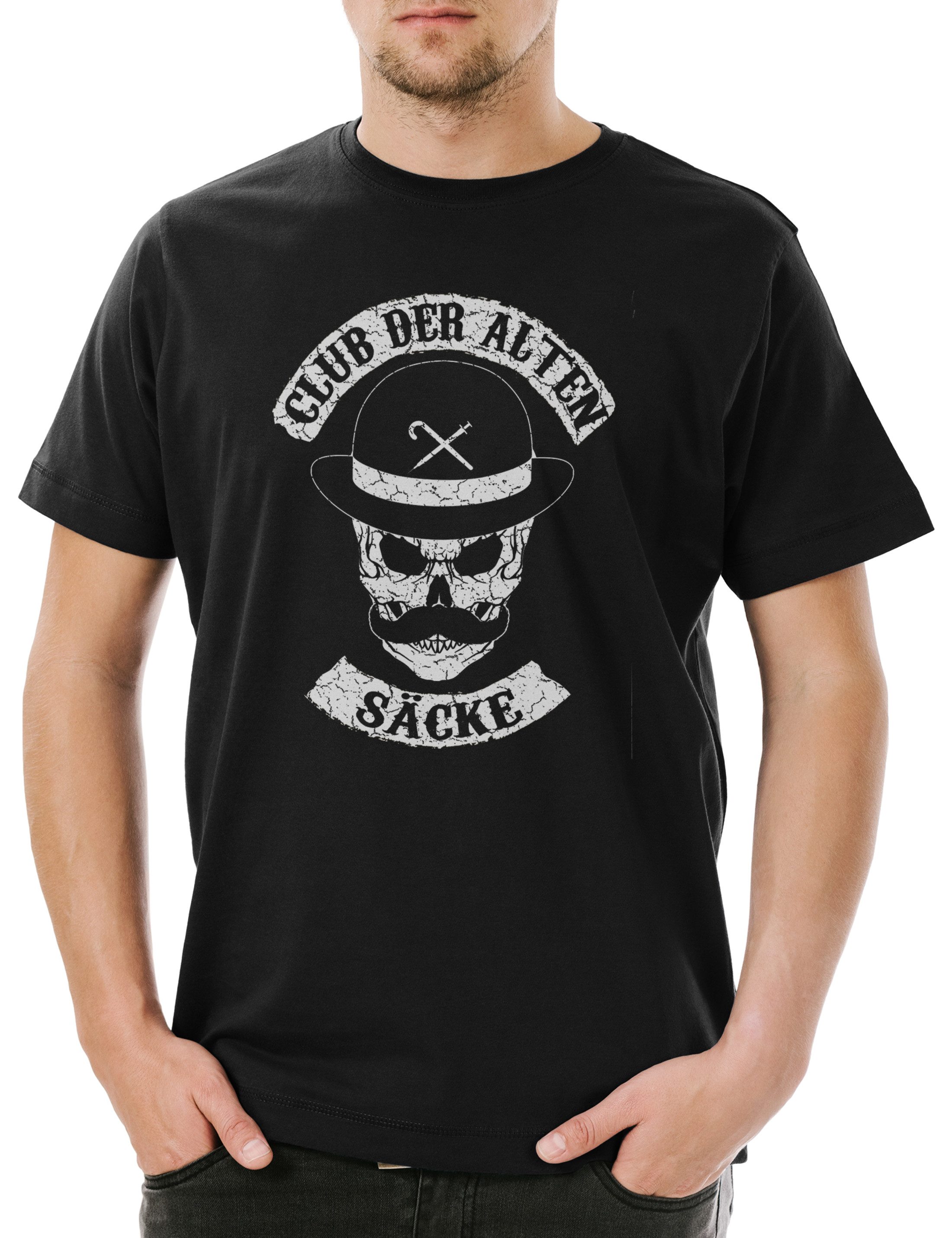 Print-Shirt Club Der Alten Säcke Herren T-Shirt Opa Opi Großvater Rente Gang