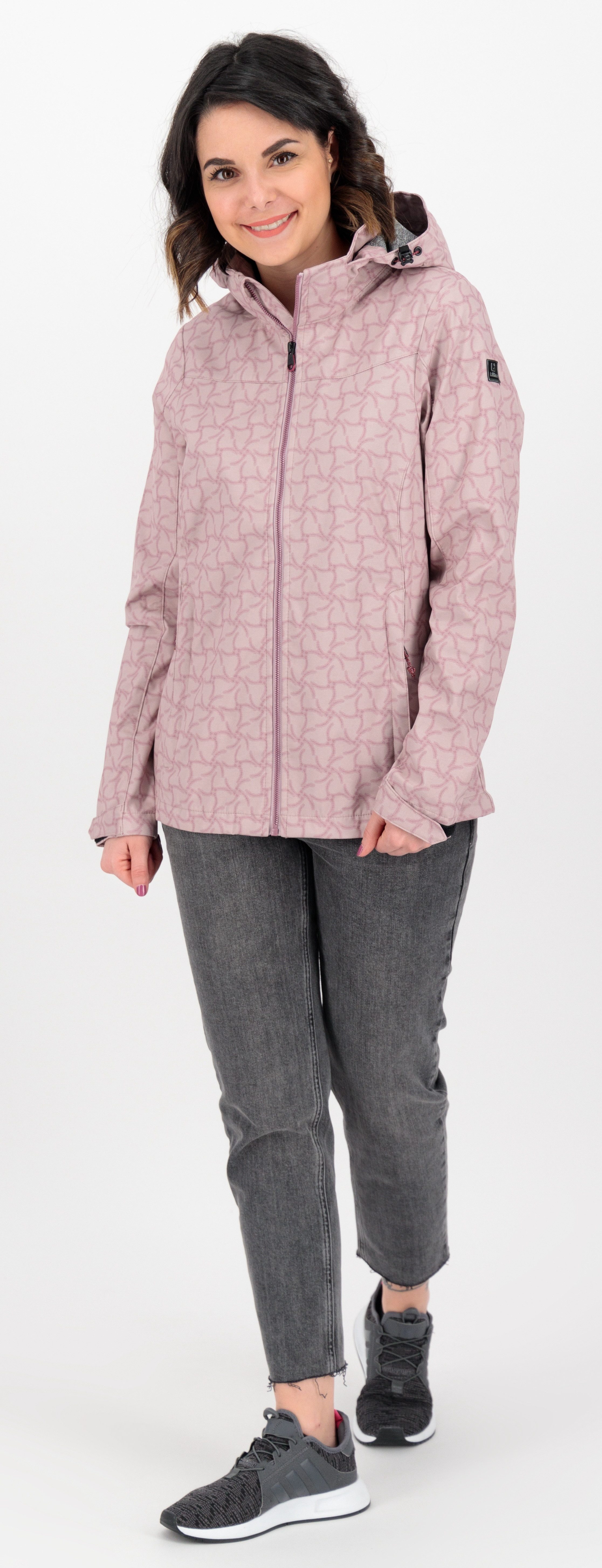 Killtec Outdoorjacke KOS 90 WMN OS Damen Funktionsjacke Softshelljacke auch in großen Größen; mit abnehmbarer Kapuze