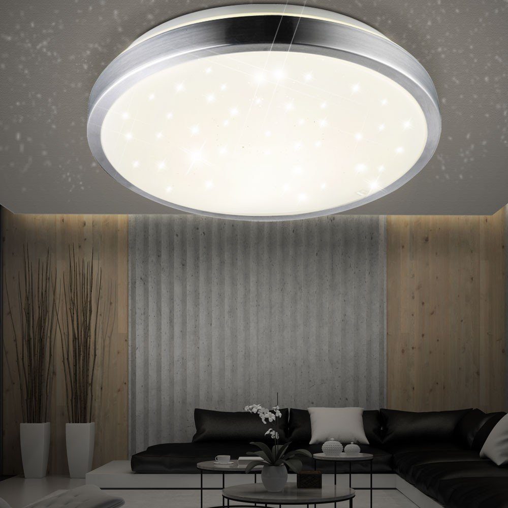 Decken Deckenleuchte, Lampe LED Leuchtmittel LED Watt Globo Flur Strahler inklusive, Neutralweiß, Wohnzimmer Sternen 12 Himmel