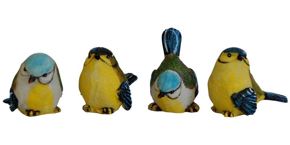 Denk Dekofigur 4er Set Meisen