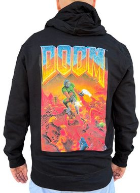 Bioworld Hoodie DOOM Hoodie Sweatshirt mit Kapuze Jacke Erwachsene + Jugendliche Kapuzenjacke Druck vorne + hinten S M L XL XL XXL