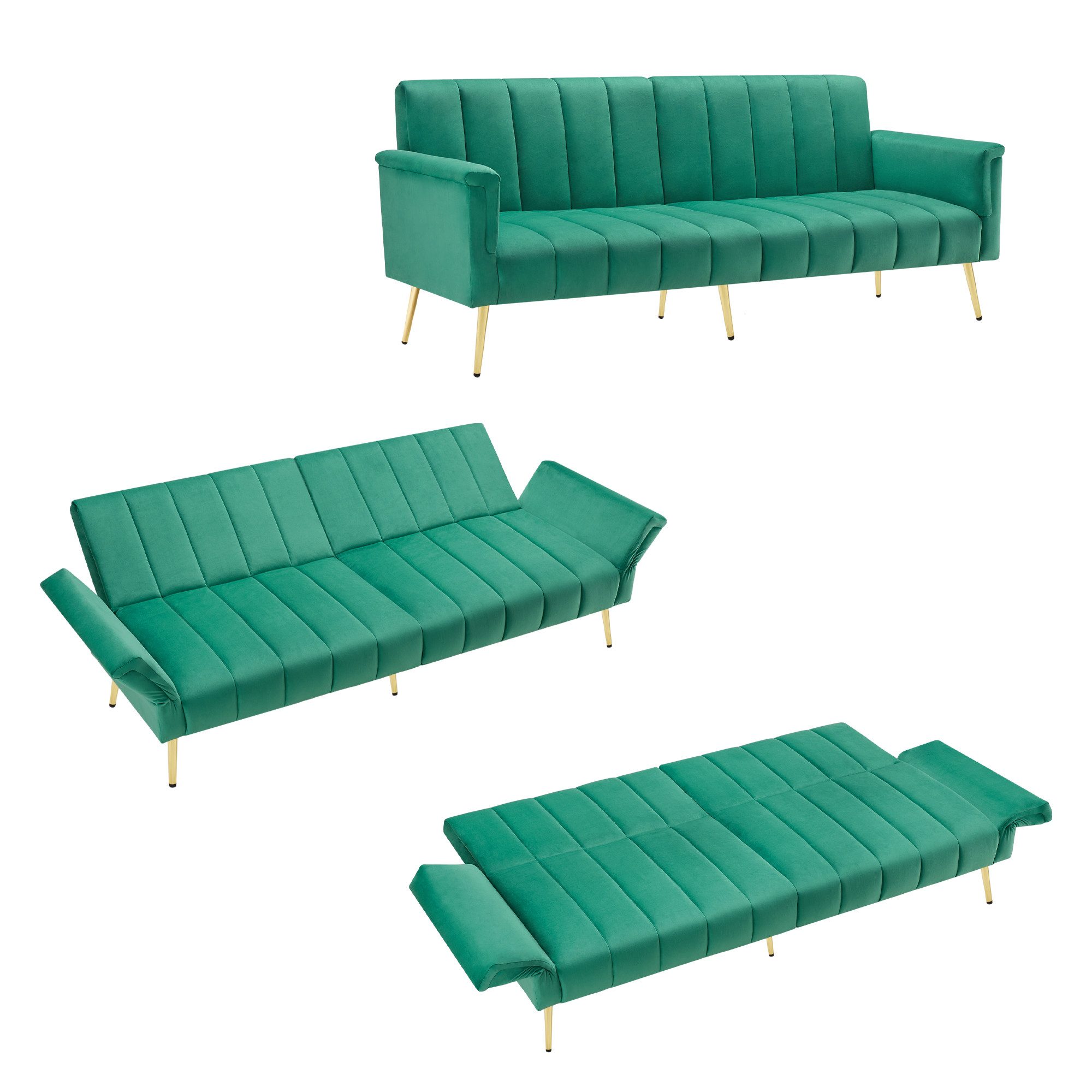 BlingBin Schlafsofa Sofa Gepolstertes Schlafsofa mit günstig online kaufen