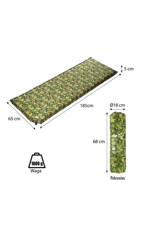 NILS CAMP Isomatte NC4050 (selbstaufblasend) camogrün 185x65x5cm