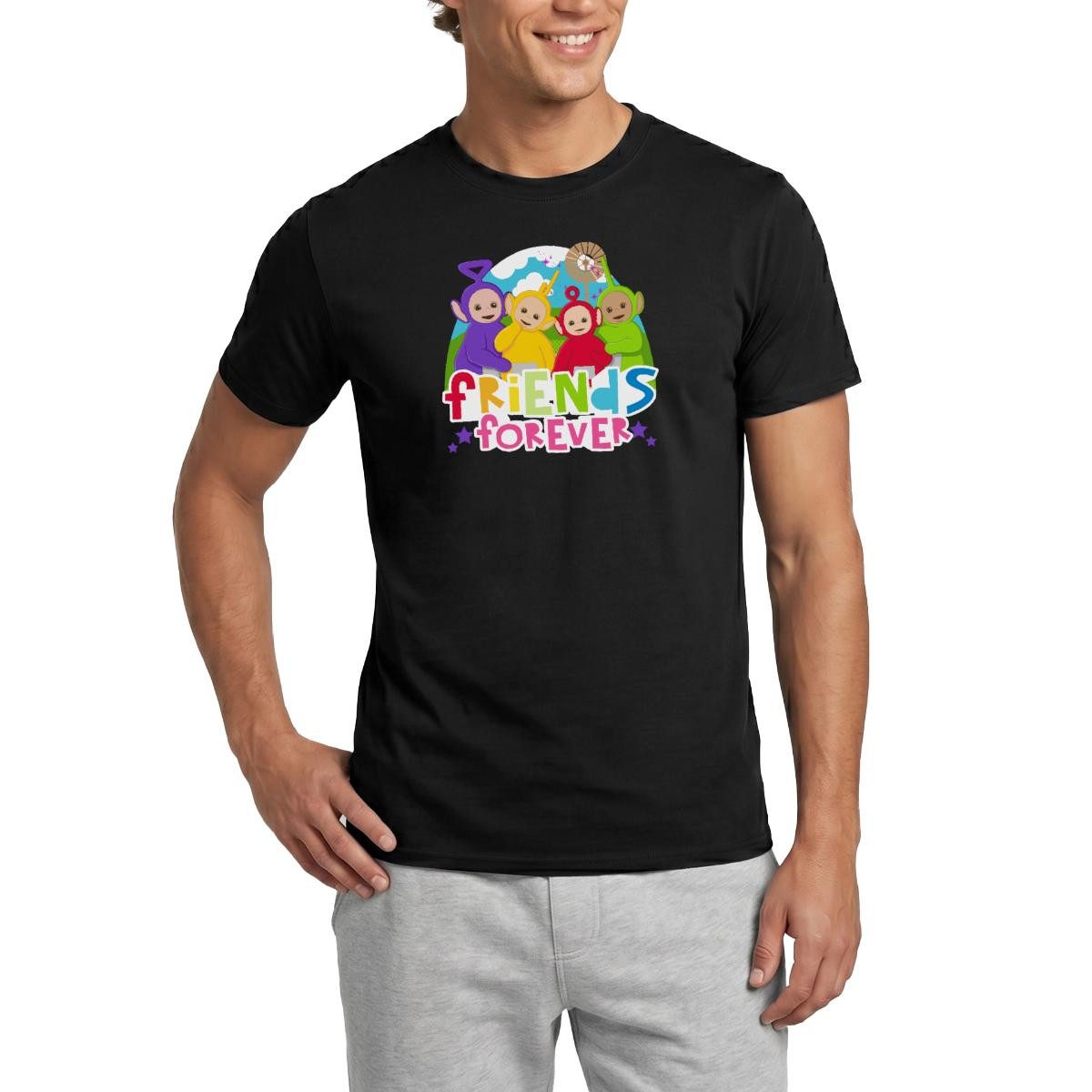 T-Shirt Teletubbies Friends Forever Süßes Design Männer T-Shirt