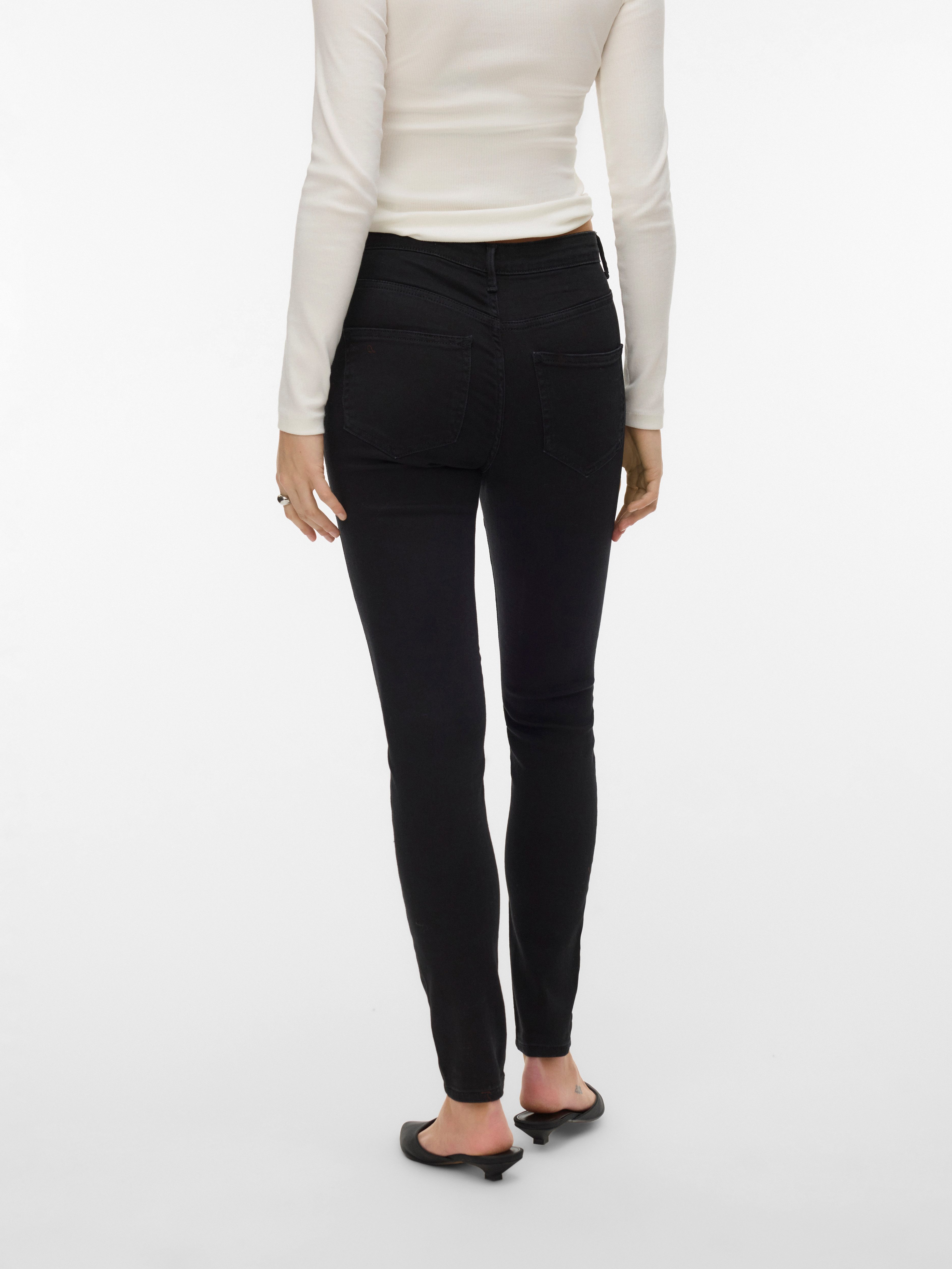 Vero Moda Skinny-fit-Jeans VMPOLLY MR SKINNY JEANS RA135 NOOS Baumwollmischung, skinny fit