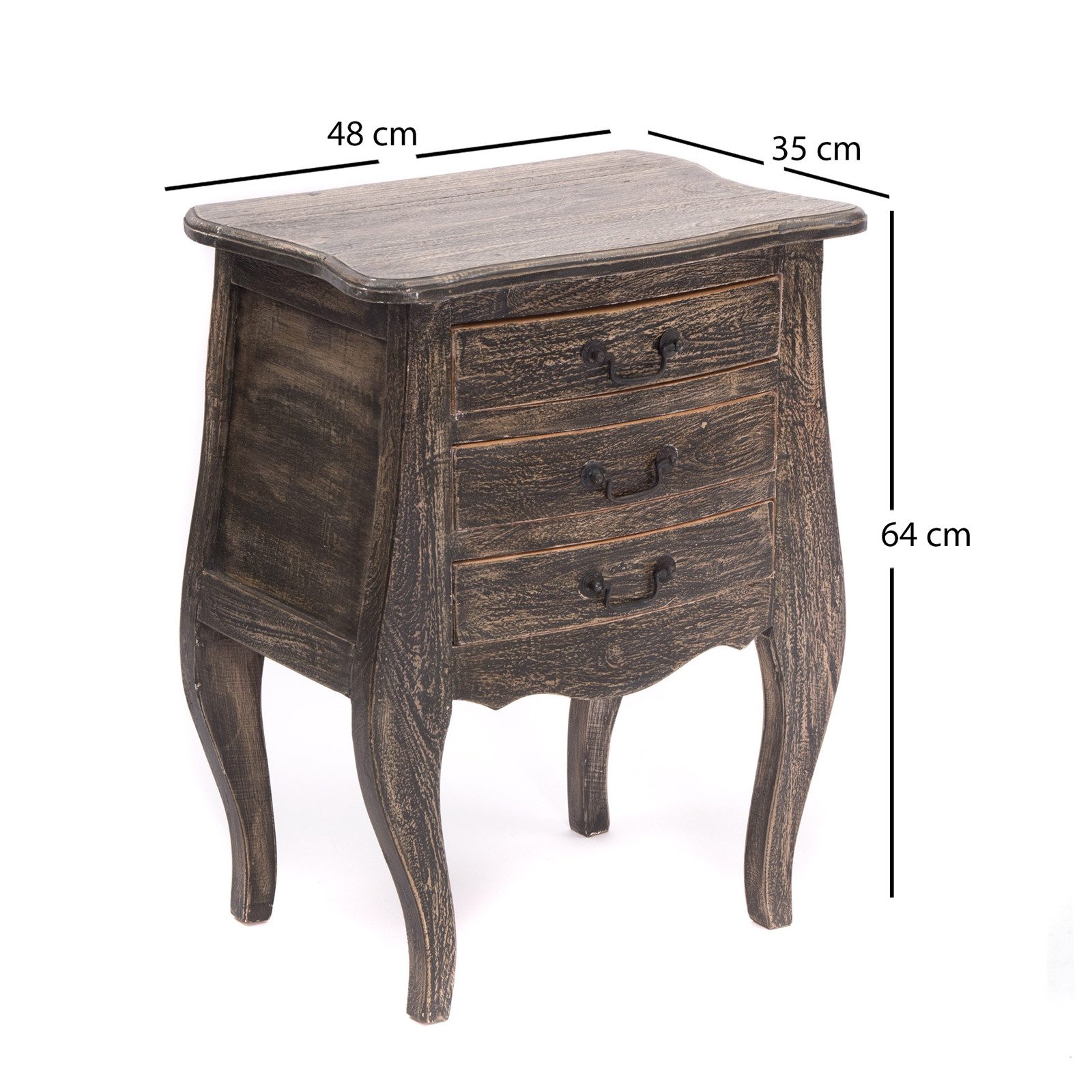 CREEDWOOD Nachttisch BEISTELLTISCH "BELLY", 64 cm, Holz, Kommode, Nachttisc günstig online kaufen
